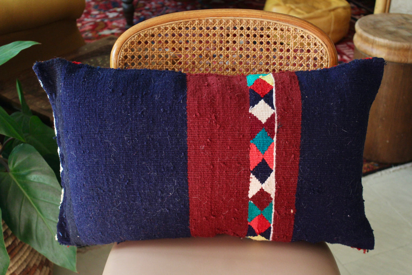 Vintage Arabian Sadu Kilim Pillow