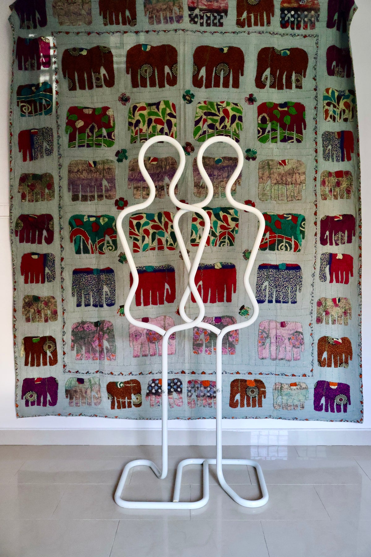 Pair of Vintage Italian Postmodern Silhouette Valet Stands – c. 1980s