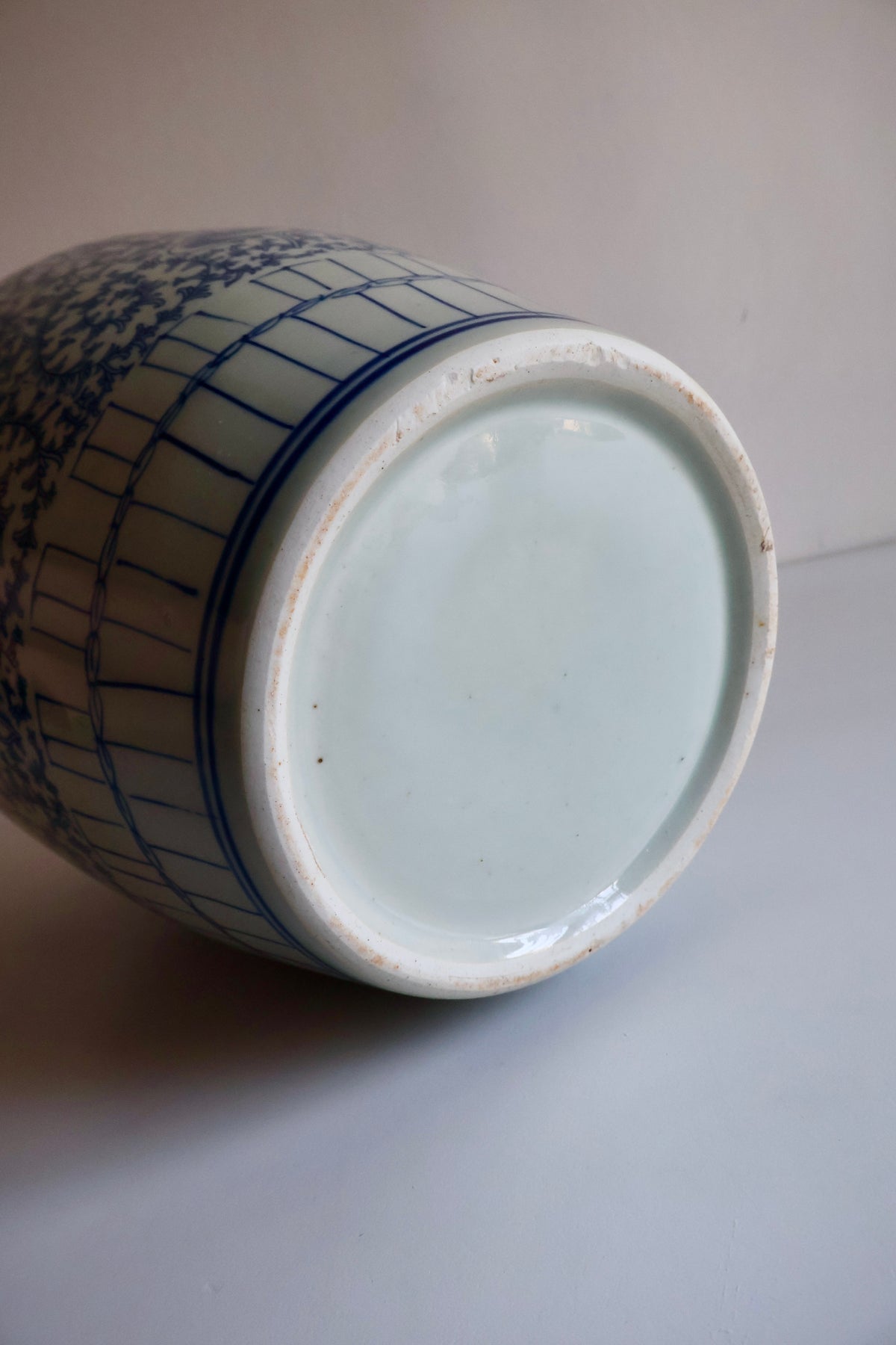 Vintage Chinese Blue & White Double Happiness Ginger Jar – Mid-20th Century