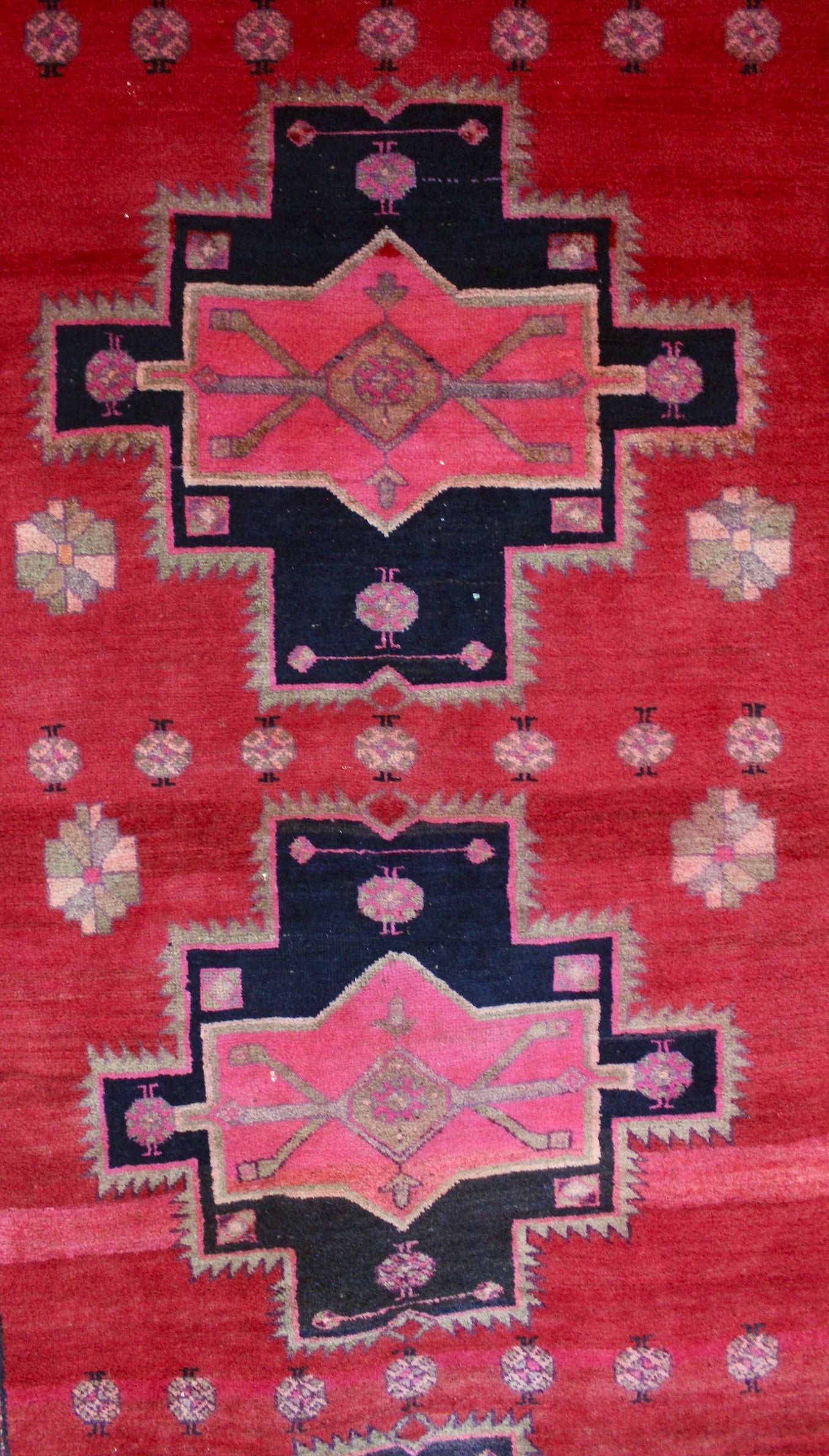 Vintage Persian Handwoven Extra Wide Runner