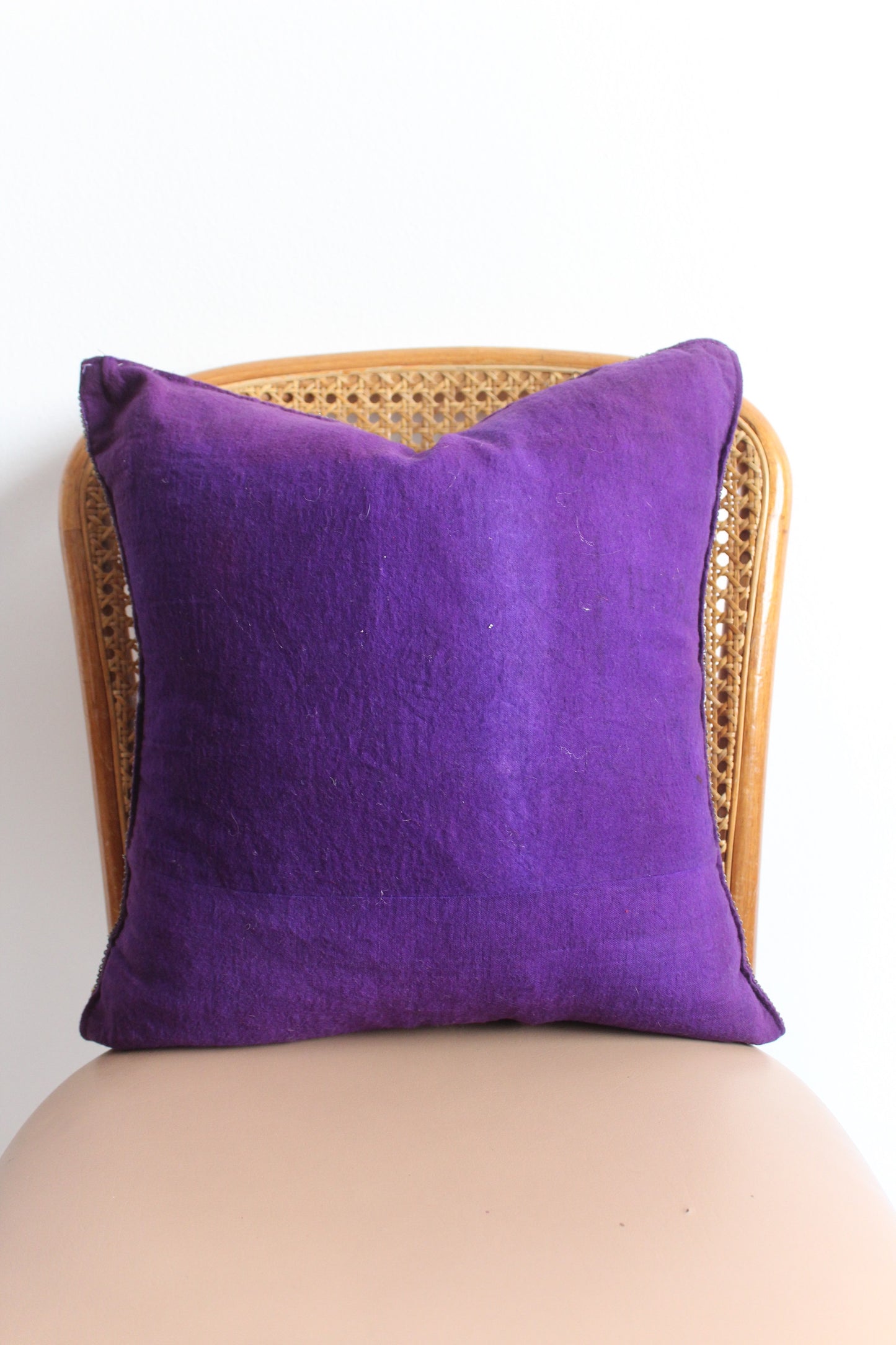 1940s Taj Mahal Silver Embroidered Indian Pillow