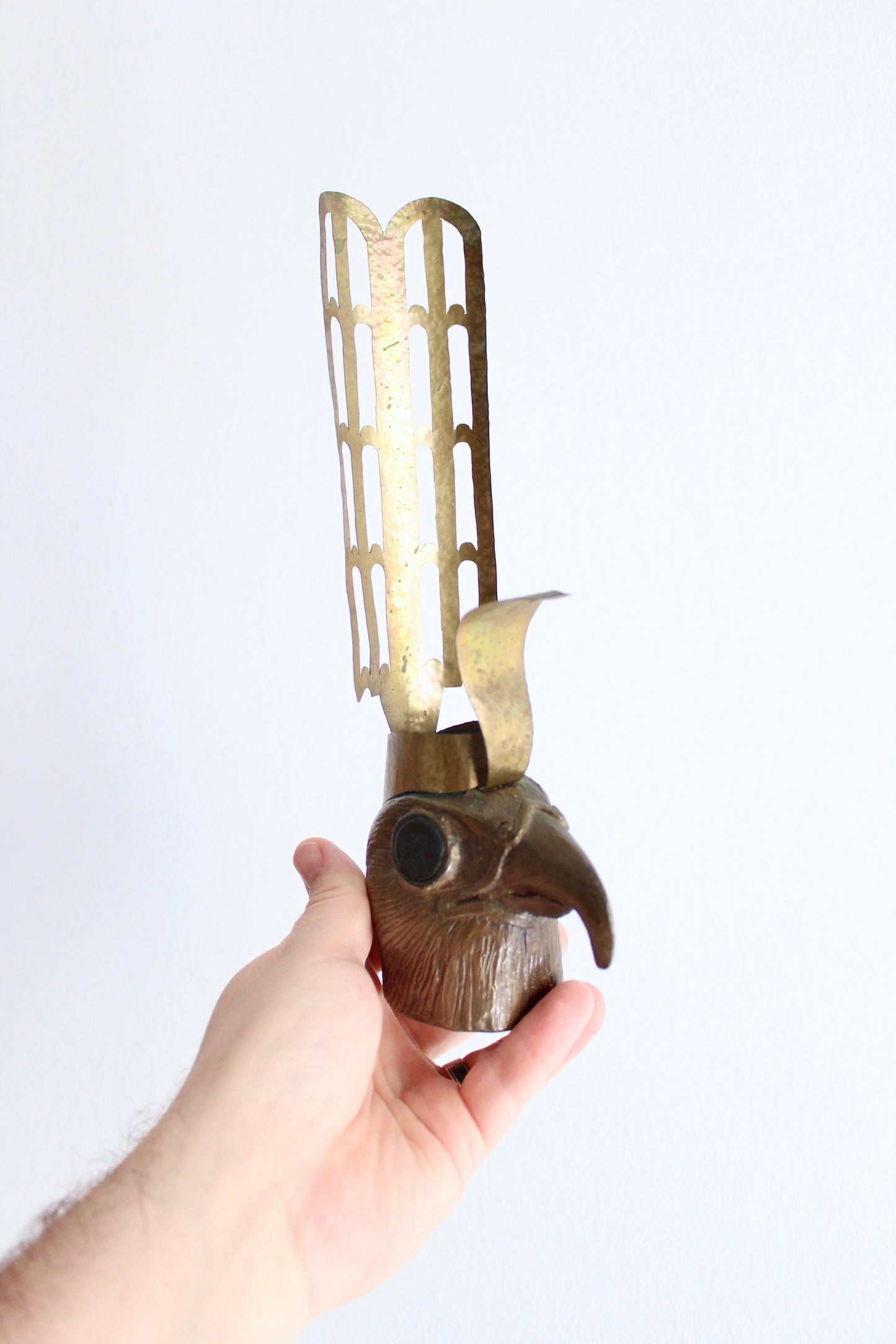 Vintage Bronze Ancient Egyptian Style Hawk/Facon Bust