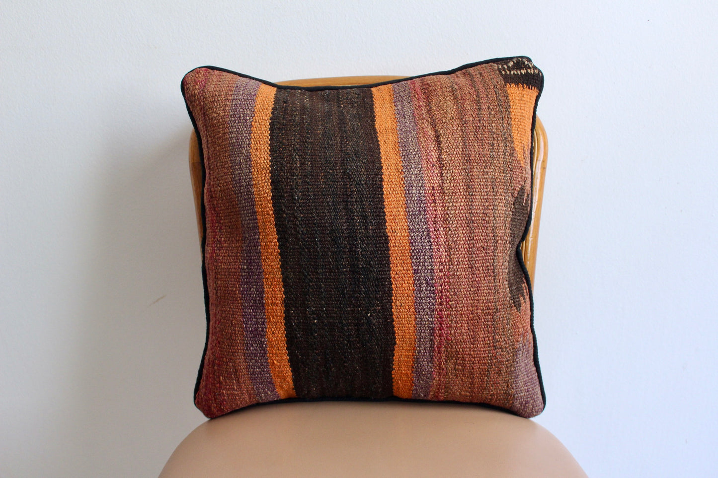 Vintage Afghan Kilim Pillow 3 - 40x40cm