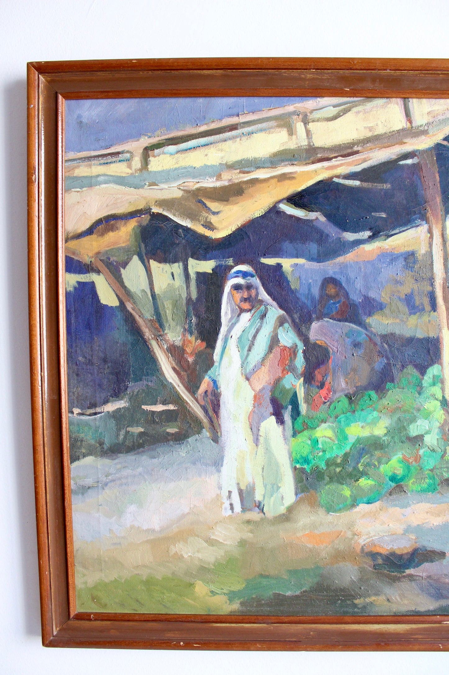 Impressionist Kuwaiti Market Scene Painting