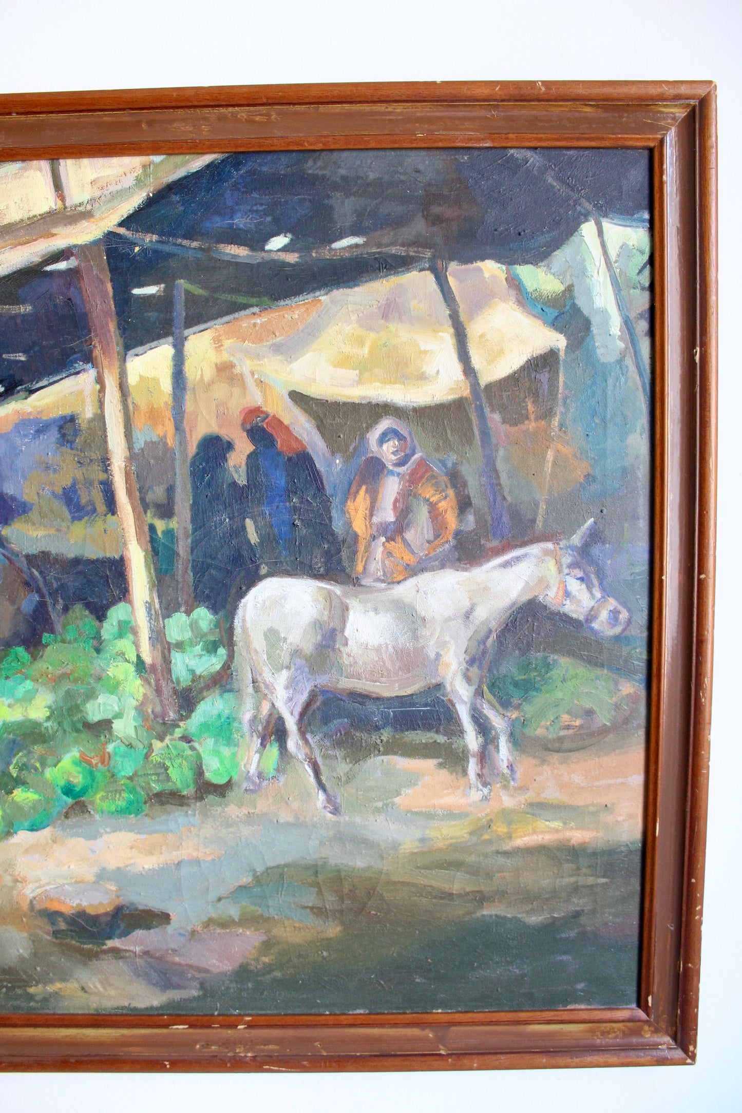 Impressionist Kuwaiti Market Scene Painting