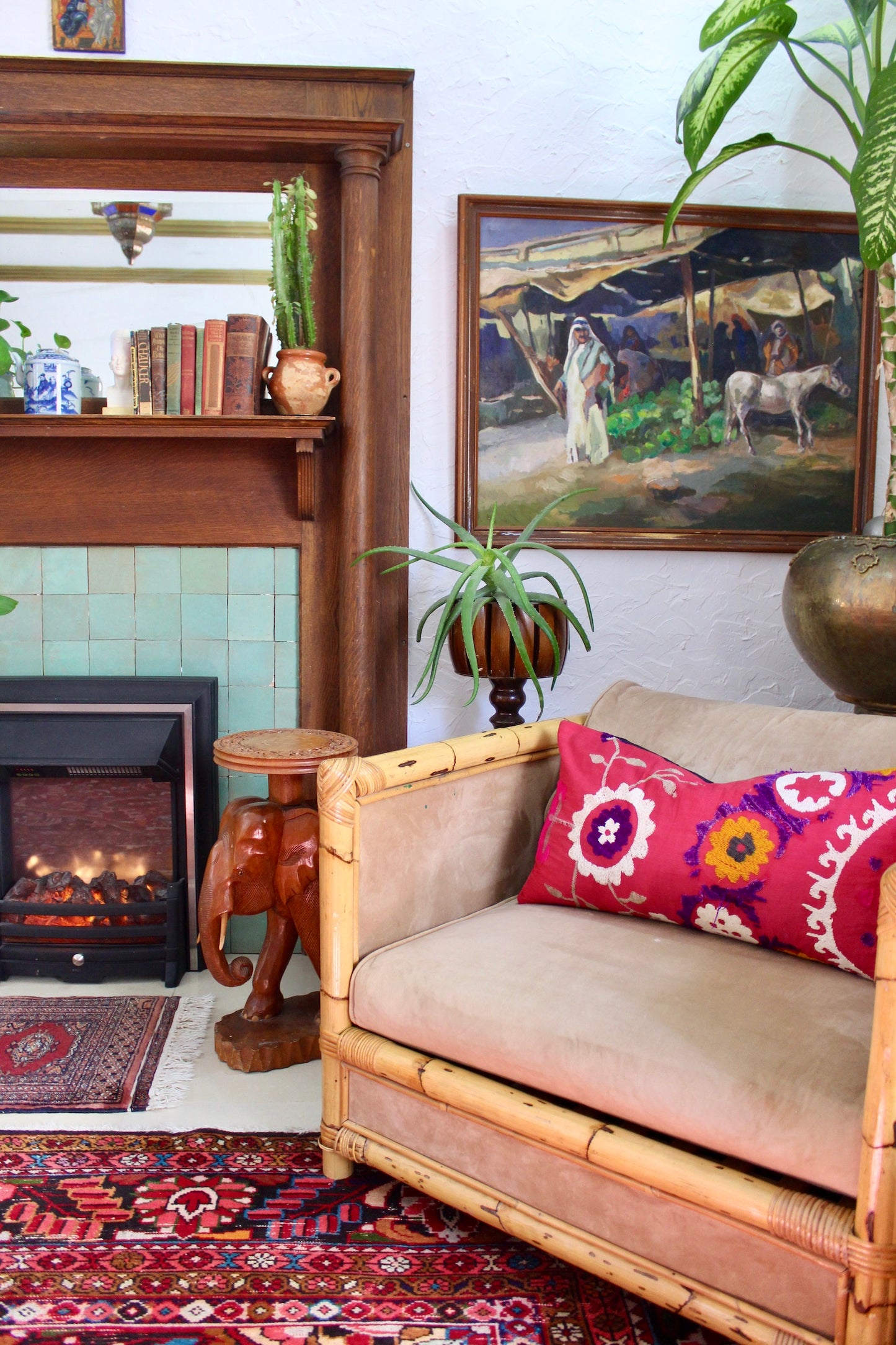 Impressionist Kuwaiti Market Scene Painting