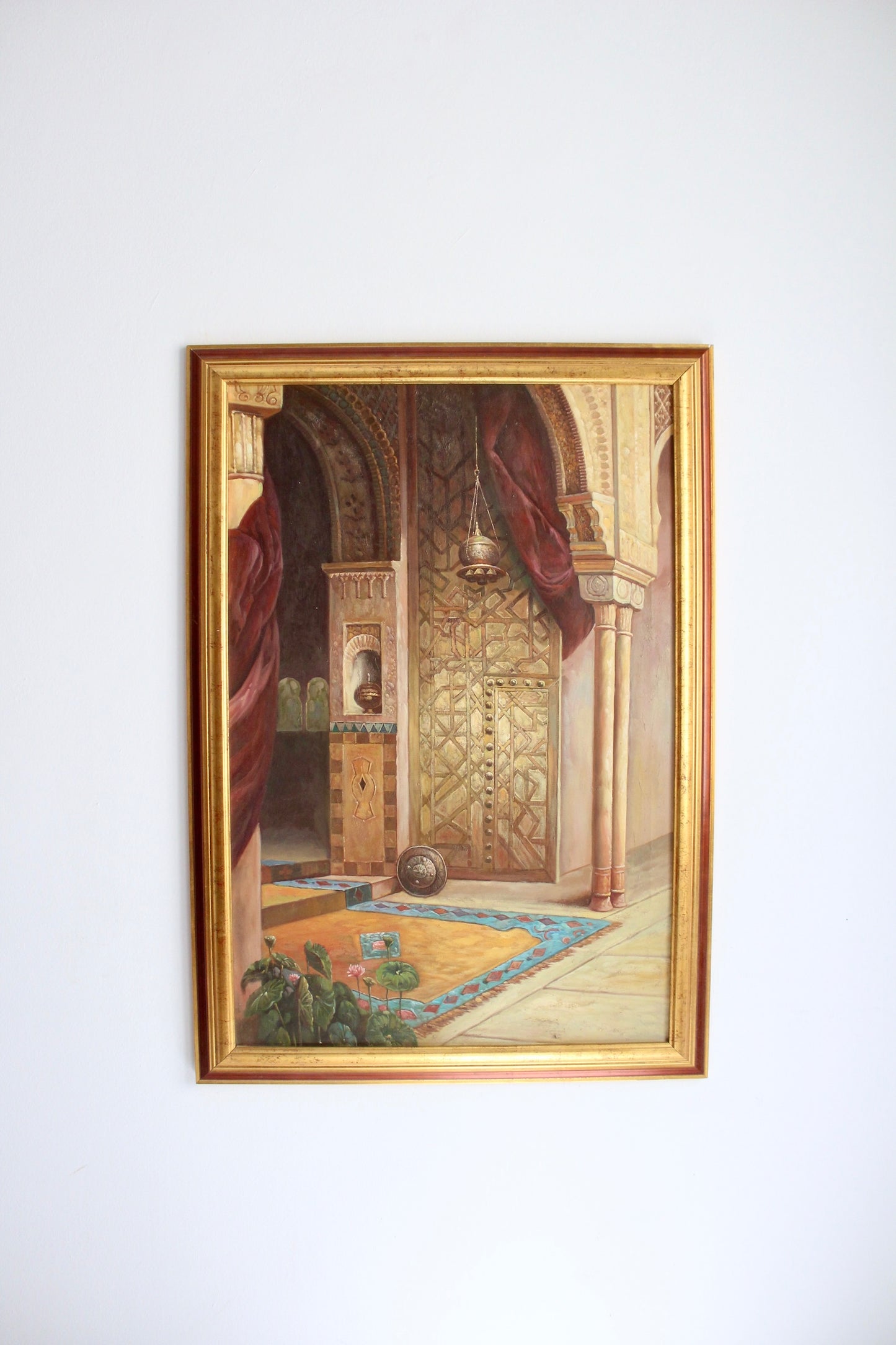 Vintage Arabesque Oil Painting