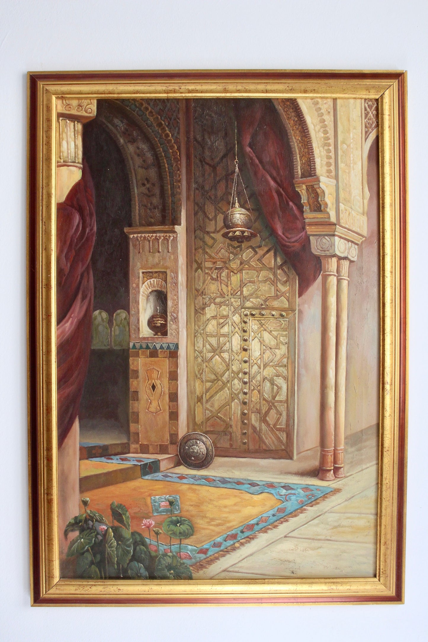 Vintage Arabesque Oil Painting
