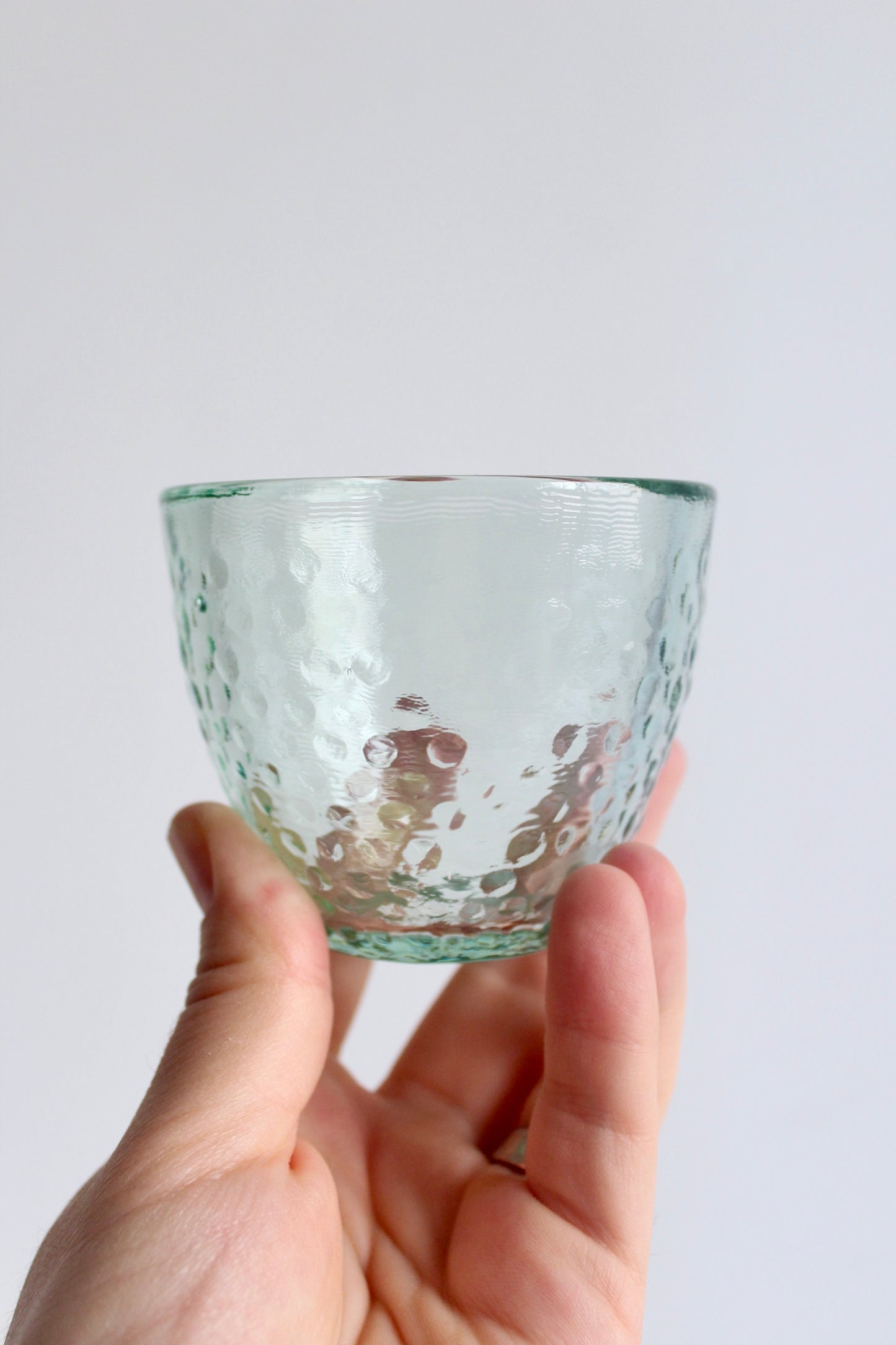 Vintage Spanish Recycled Glass Tumblers or Candle Votives
