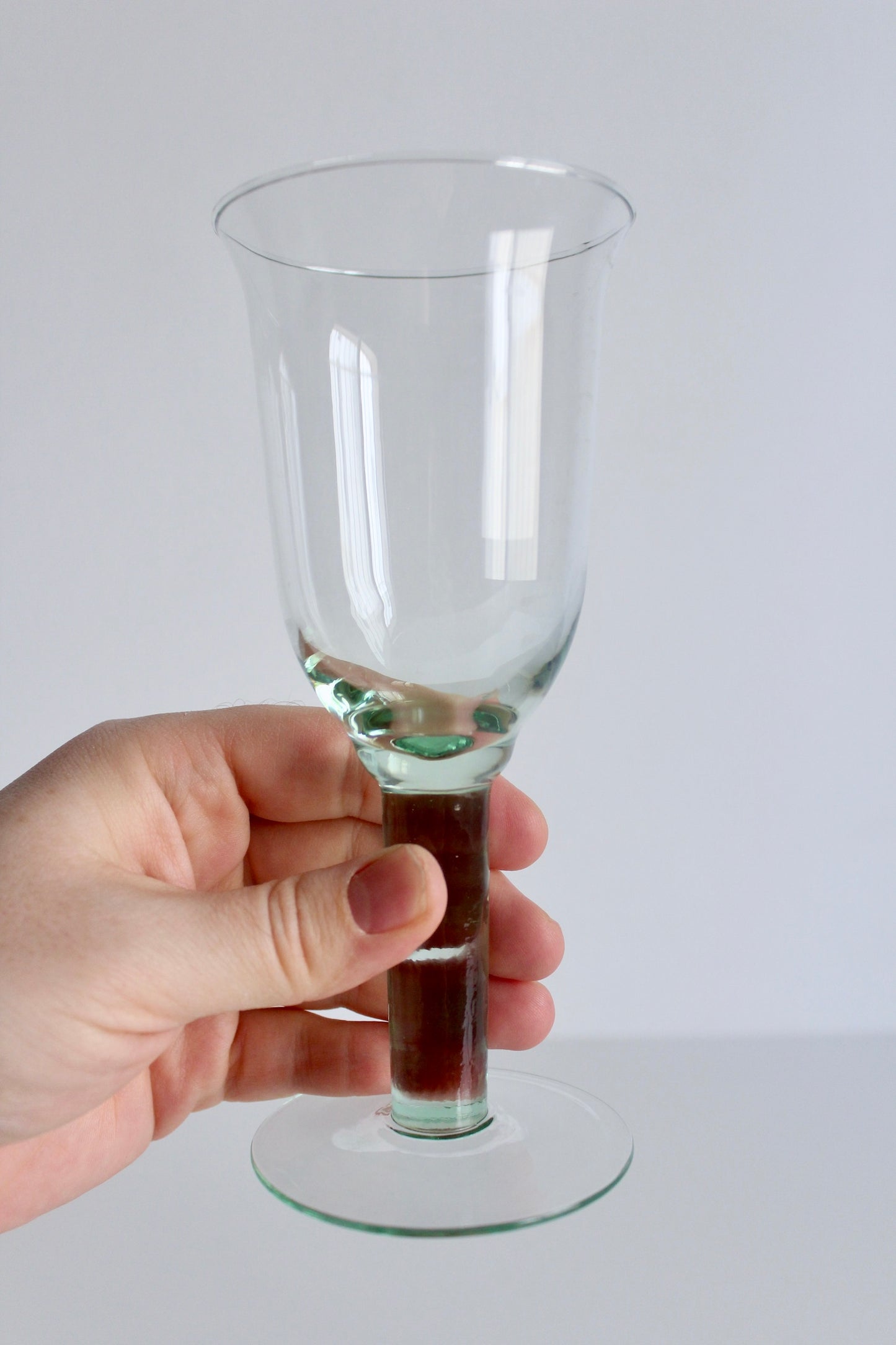 Vintage Spanish Recycled Glass Flutes