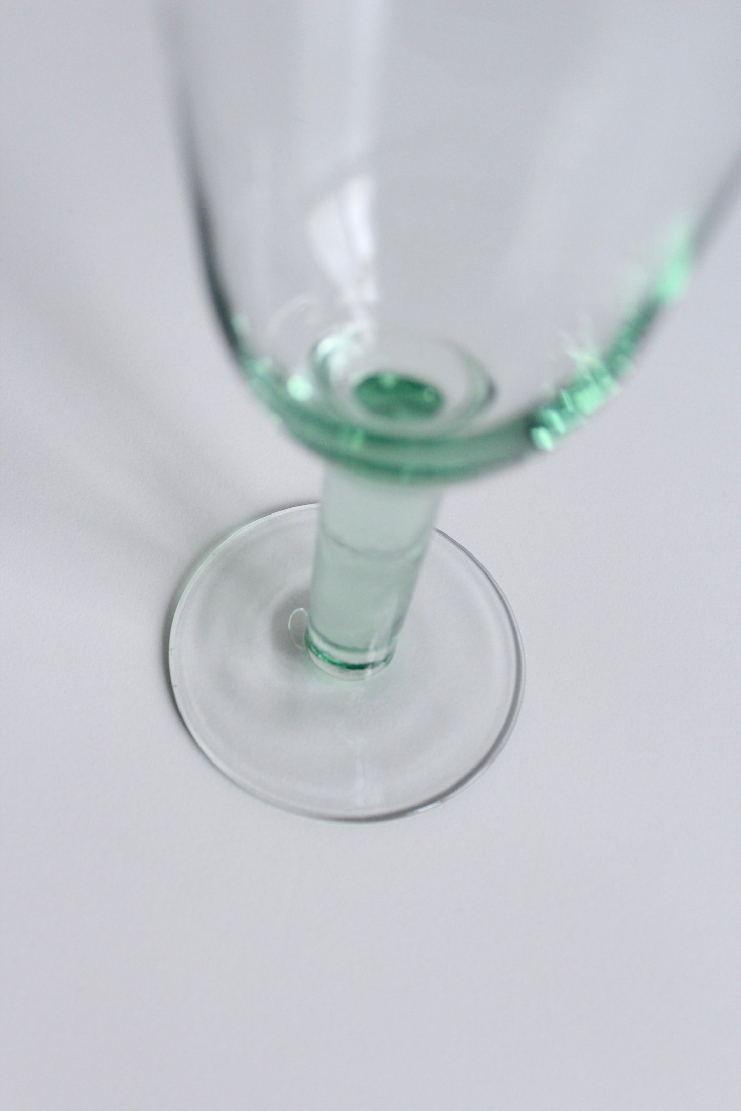 Vintage Spanish Recycled Glass Flutes