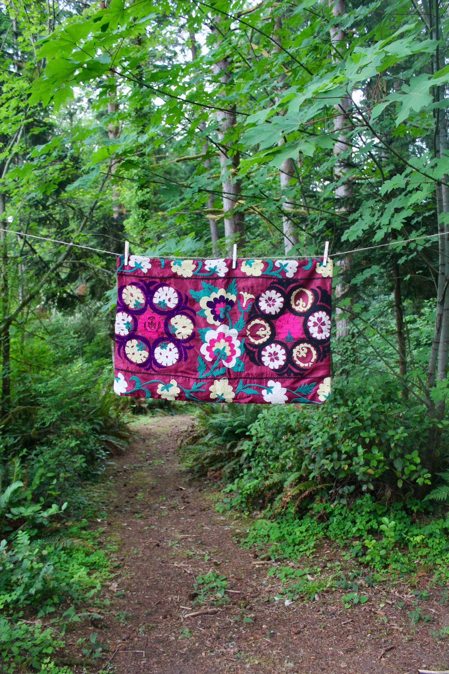 Vintage Suzani Pillowcase 1 - 48x78
