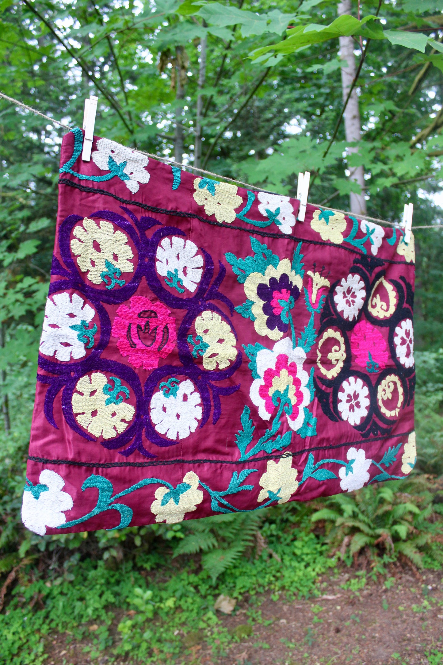 Vintage Suzani Pillowcase 1 - 48x78