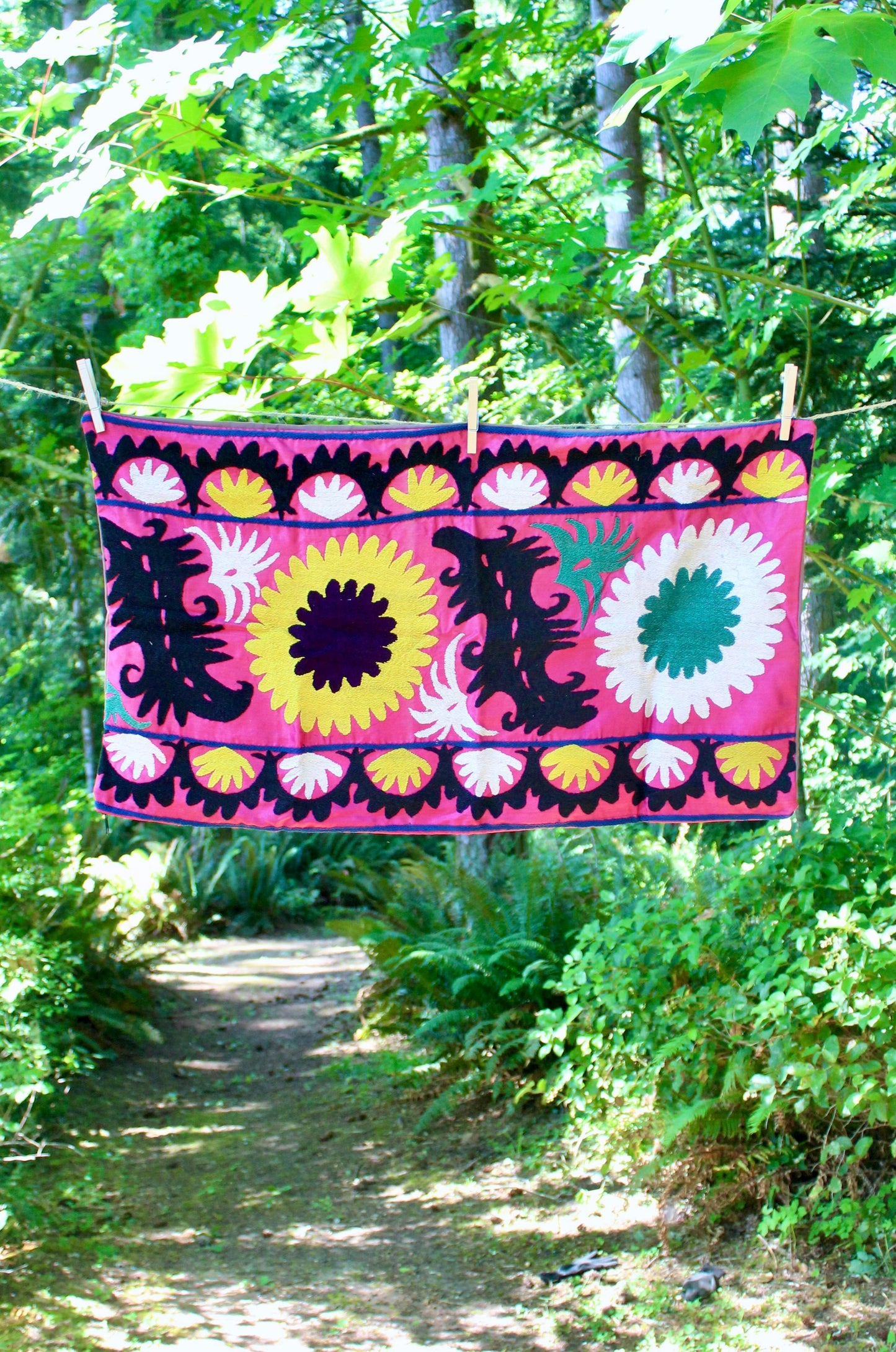 Vintage Suzani Pillowcase 13 - 47x74