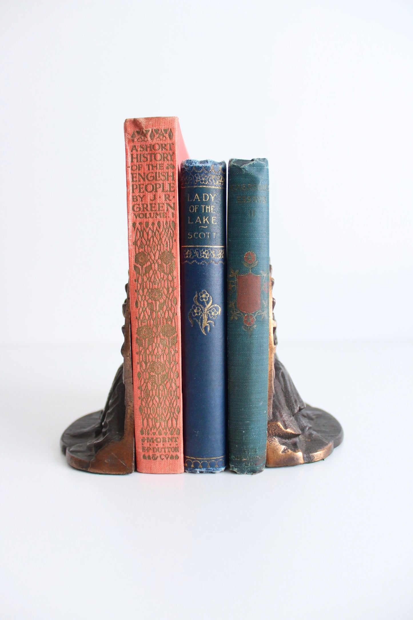 "Thai Couple" Bron-Met Art Deco Copper Plated Bronze Bookends
