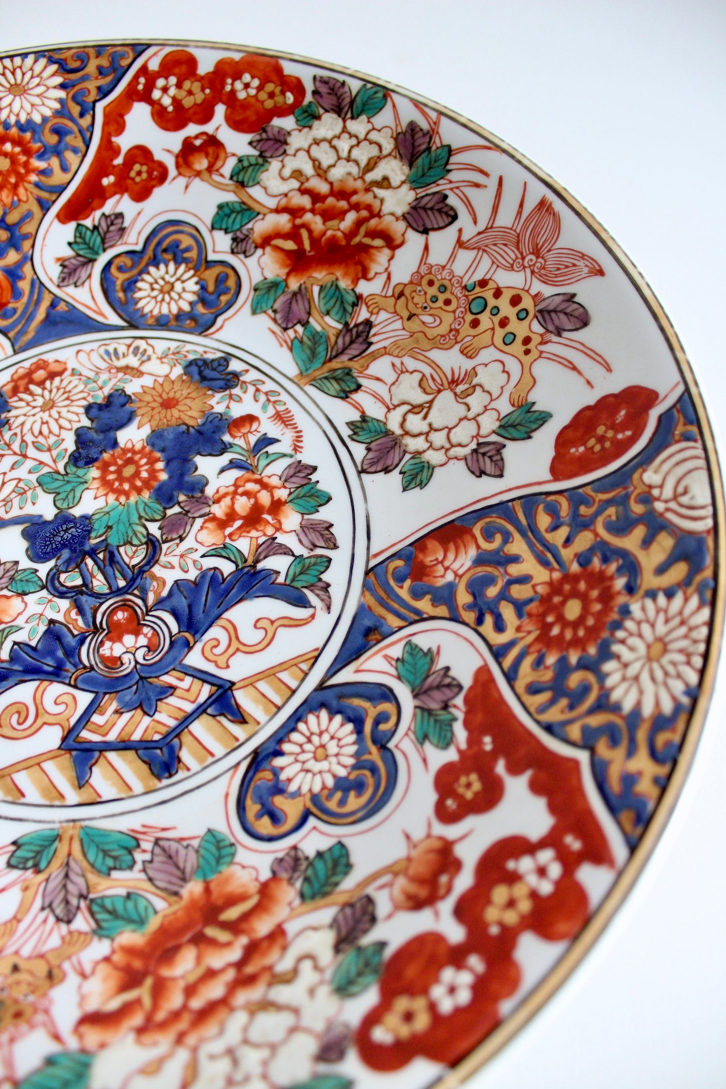 RARE XL Late 19th Century Authentically Japanese Imari Plate/Bowl