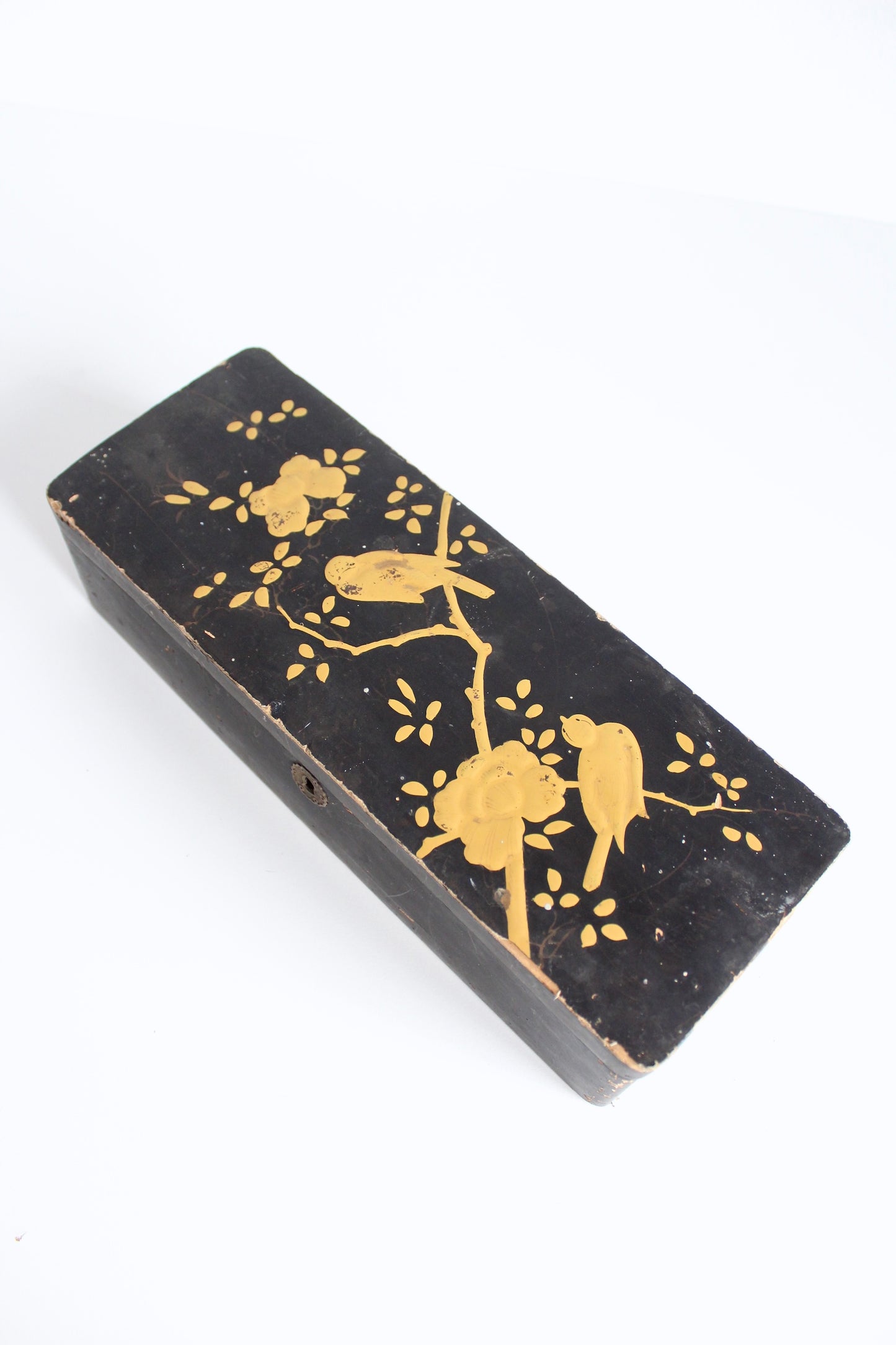 Antique Edo Period Domestic Ink Pen or Incense Lacquered Box