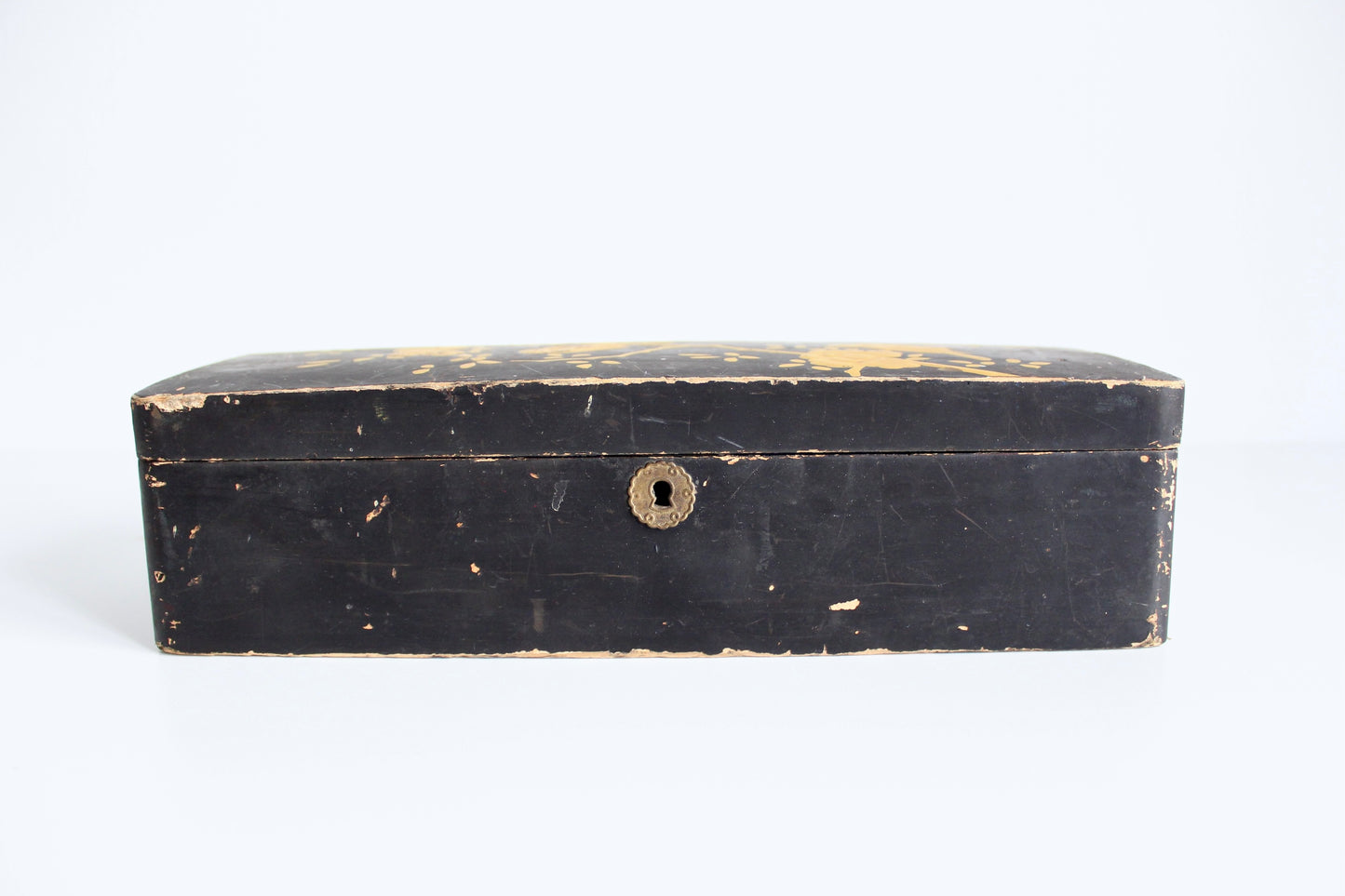 Antique Edo Period Domestic Ink Pen or Incense Lacquered Box