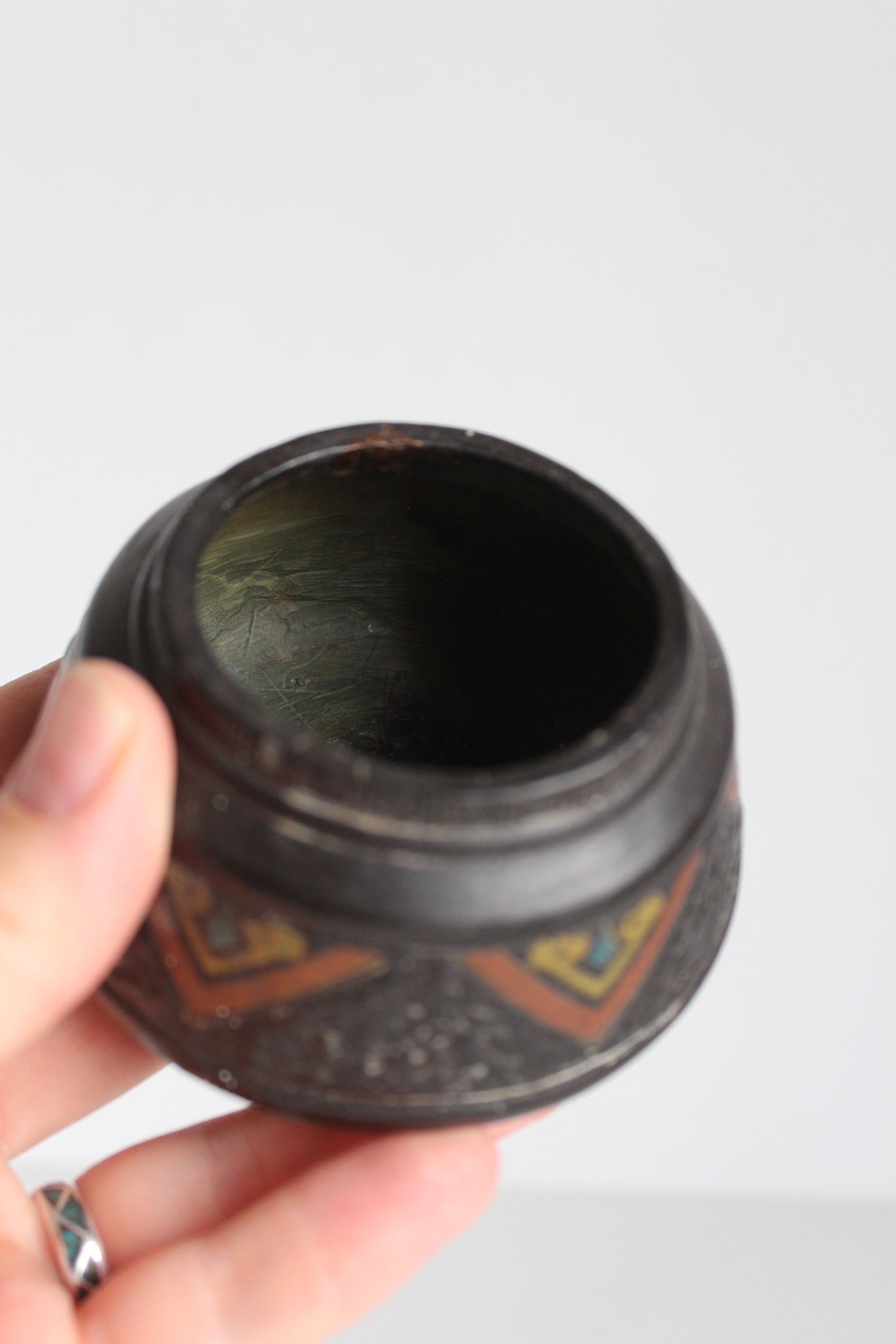 Early 20th Century Japanese Sumida Gama ware Mubkhar