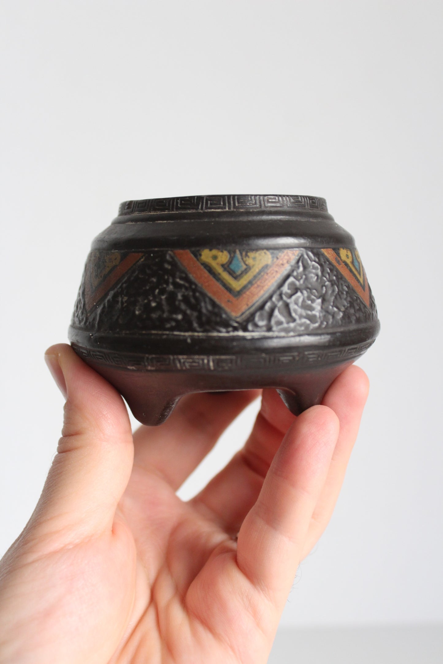 Early 20th Century Japanese Sumida Gama ware Mubkhar