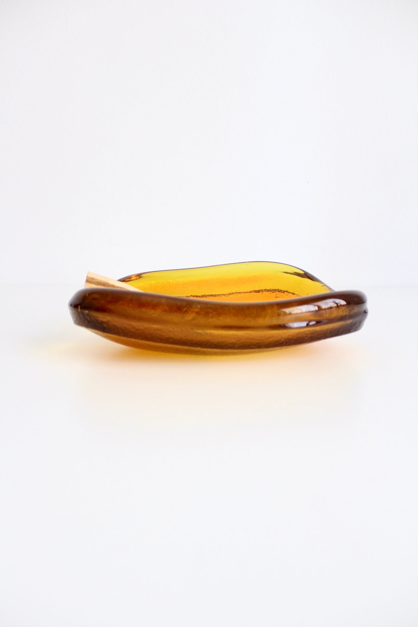Midcentury Blenko Glass Ameba Ashtray