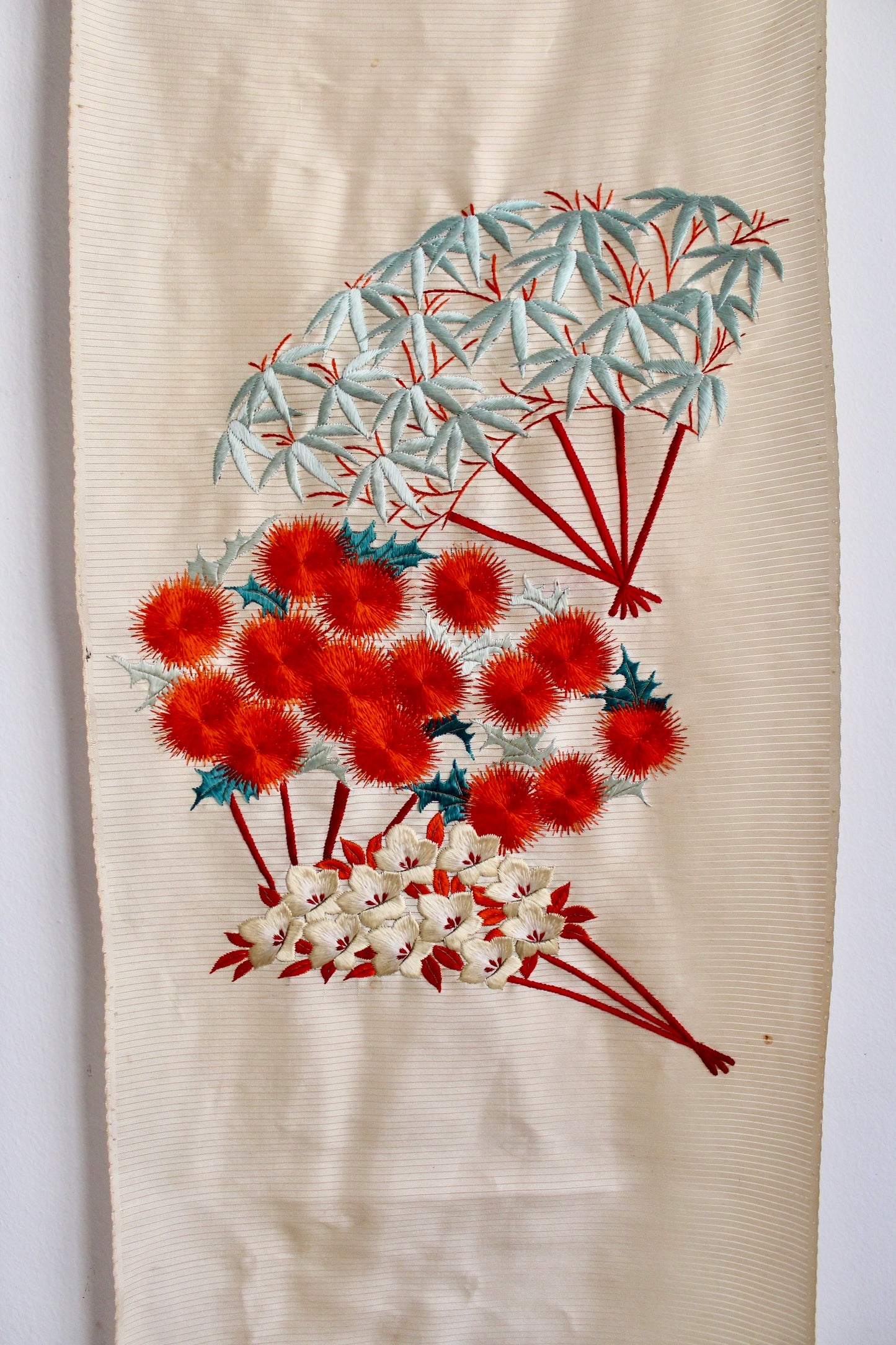 1930s-1950s Vintage Silk Embroidered Chinese Textile