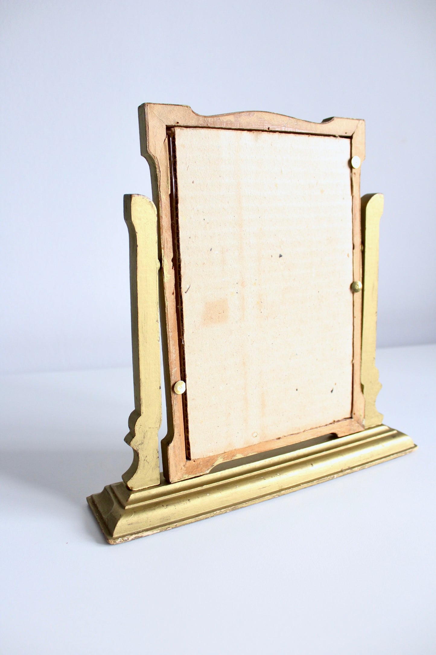 Art Nouveau Carved Wood and Gilt Standing Frame