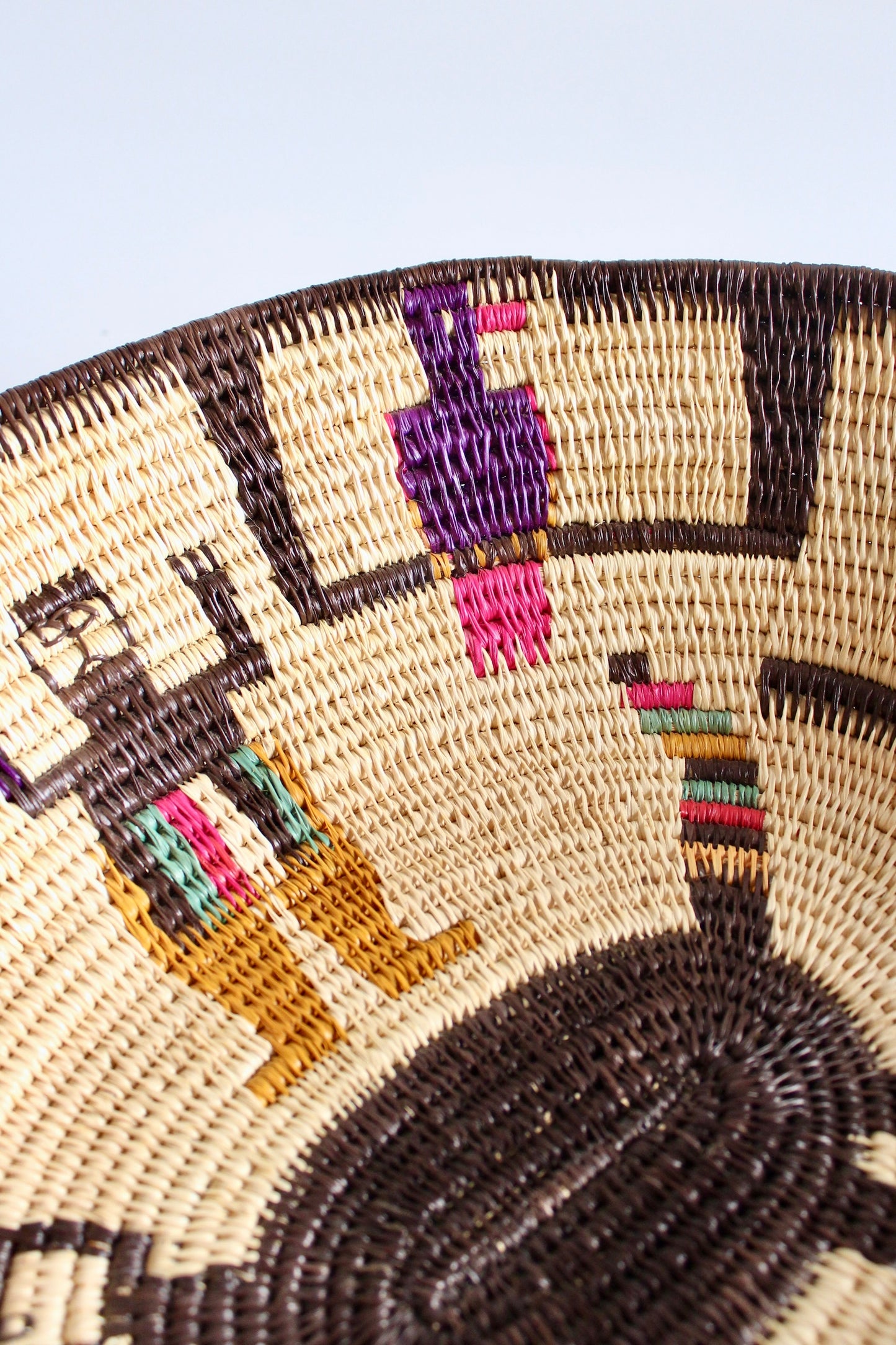 Panamanian Wounaan/Embera Woven Palm Basket