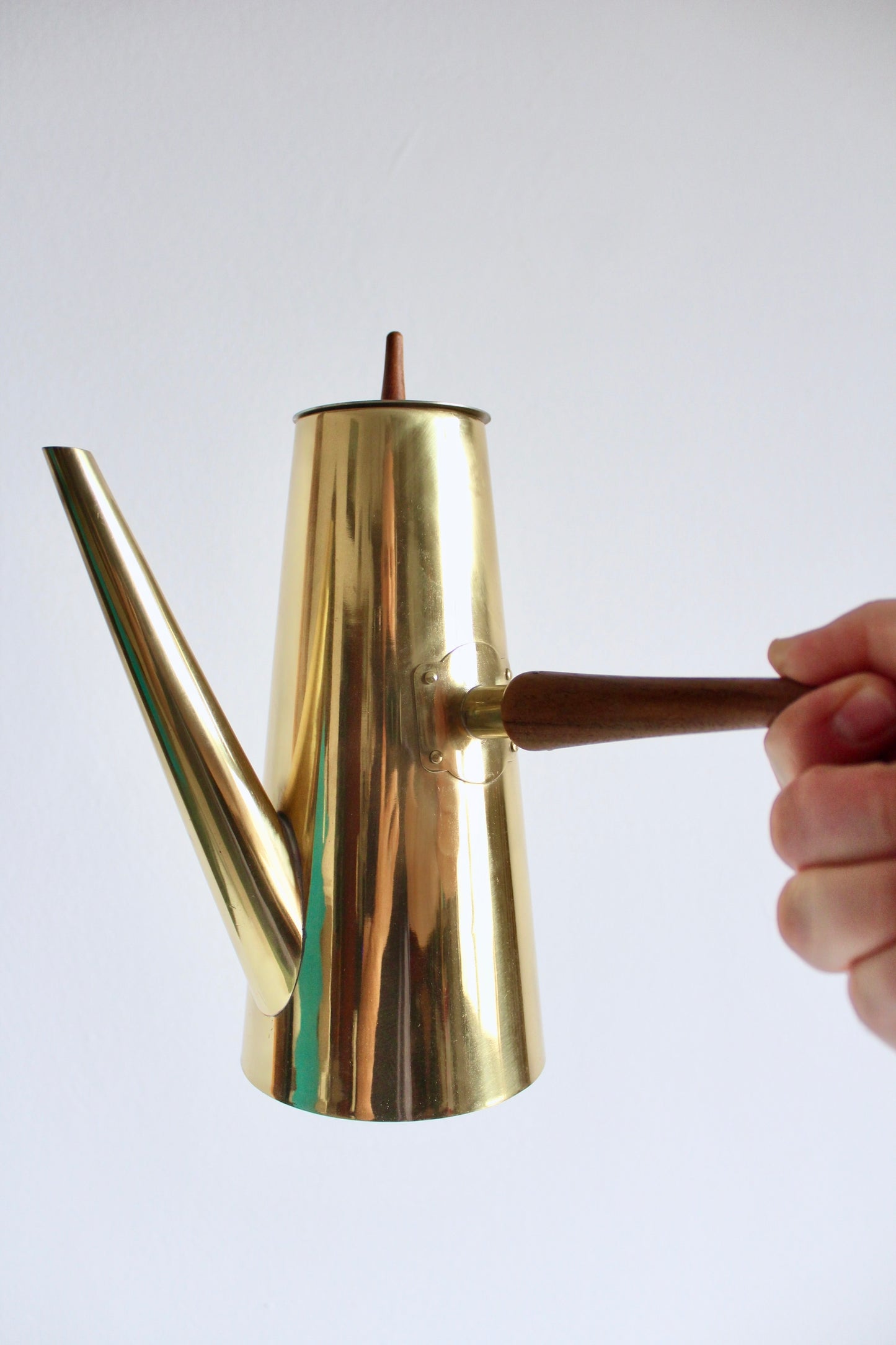 Midcentury Japanese Brass Plated Coffee and Sugar Pots