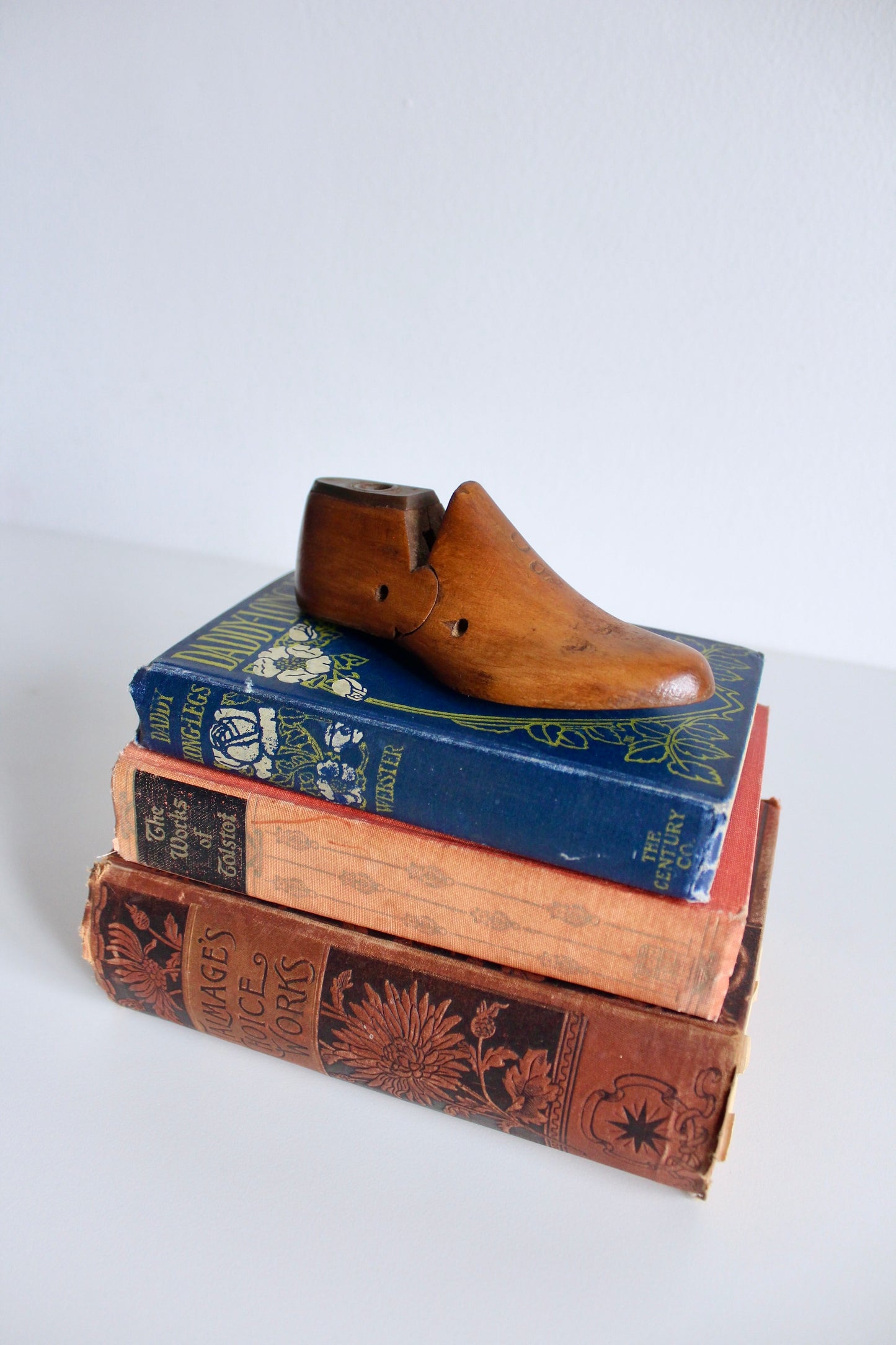 1920s-1940s Antique Wooded Carved Child's Shoes Mold