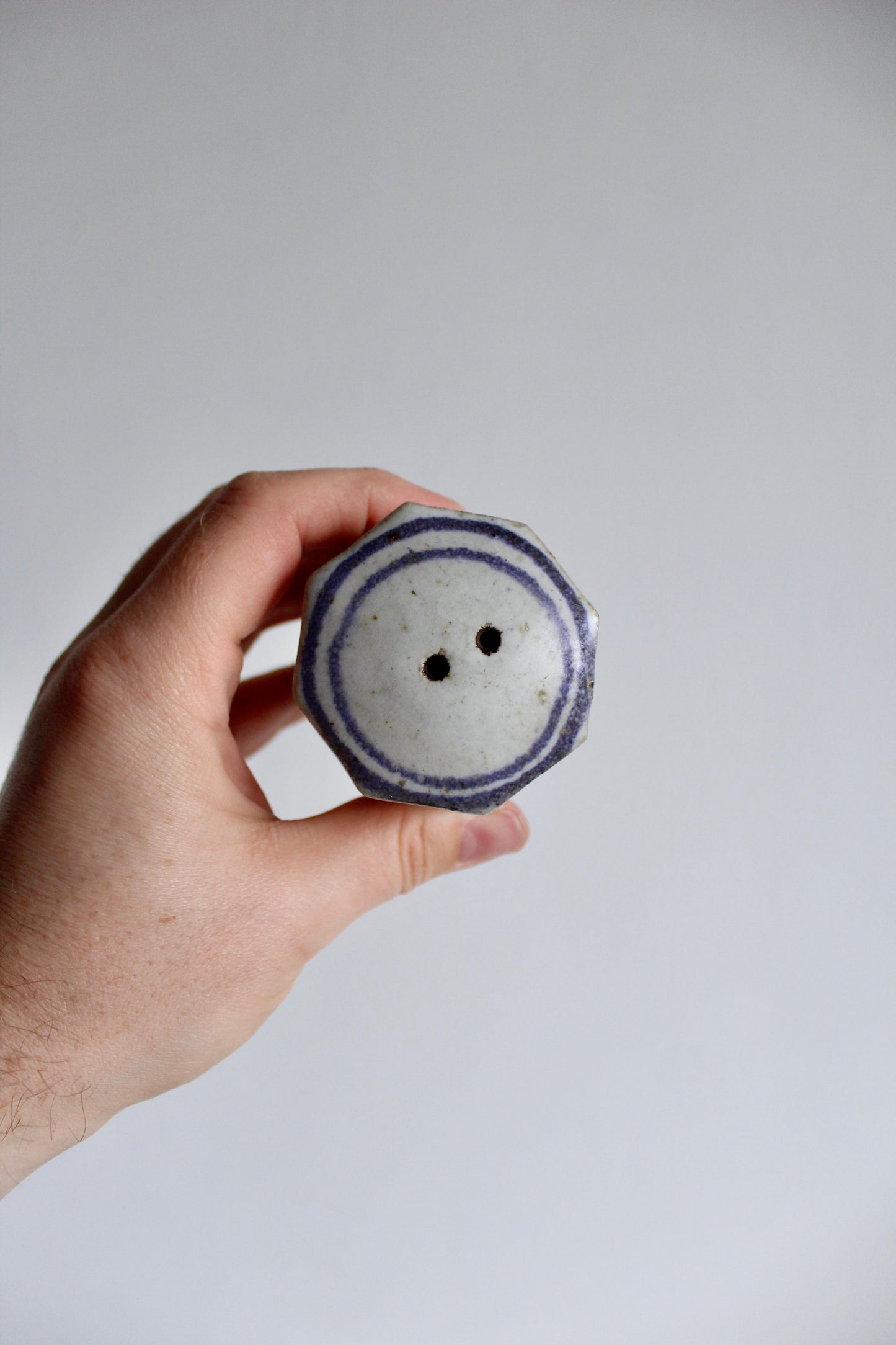 Midcentury Handmade Stoneware S&P Shakers