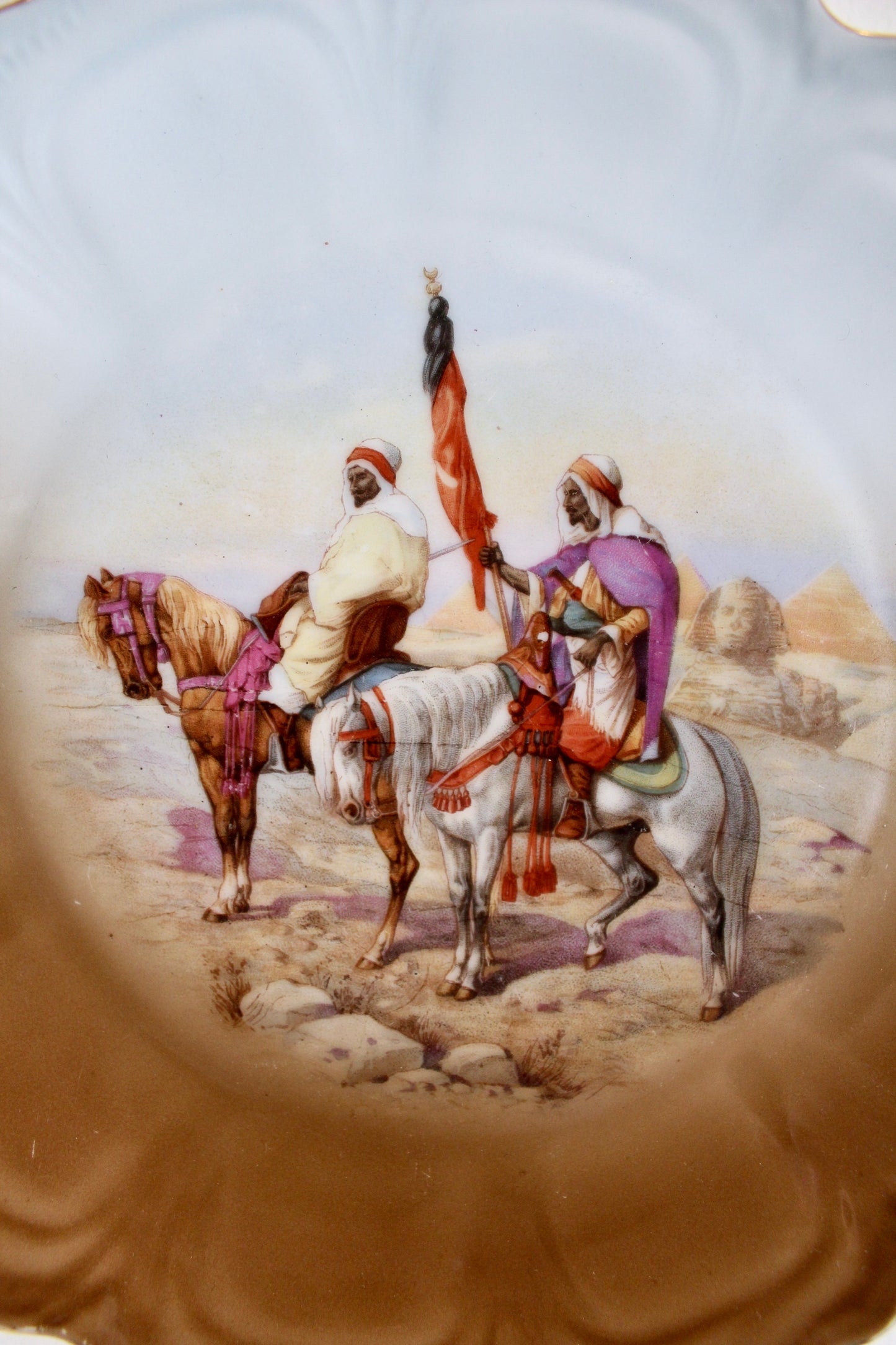 Orientalist Bavarian Porcelain Plate 1900-1918