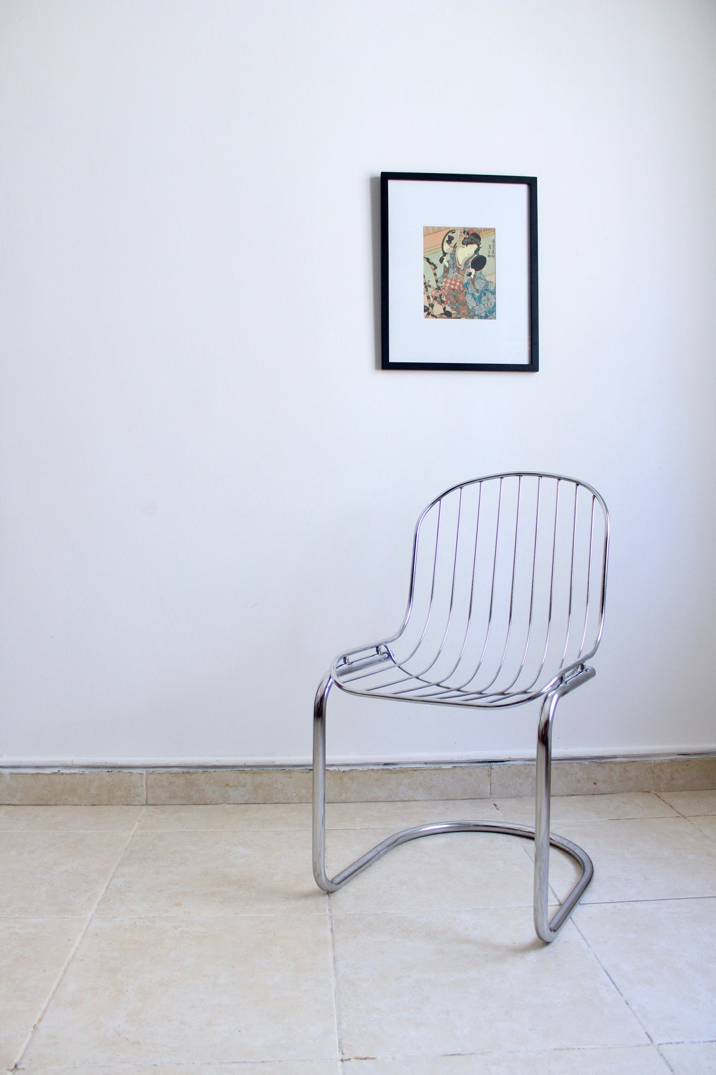 1970-1980s Sets of Four Chrome Dining Chairs