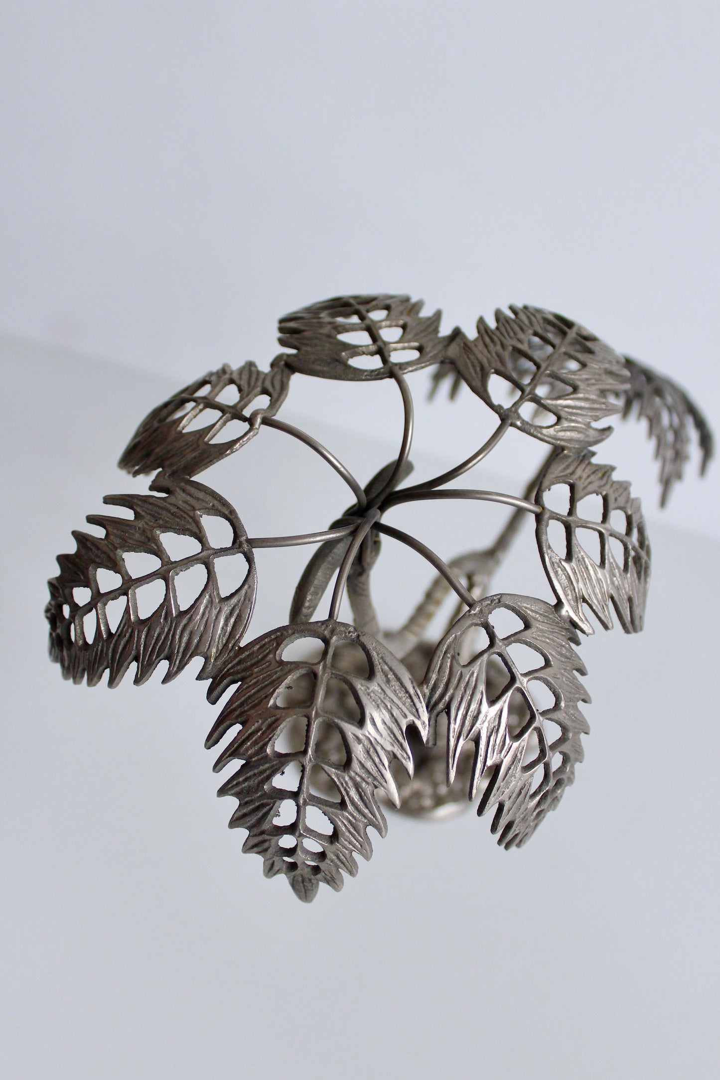 Vintage Brass Palm Trees Sculpture