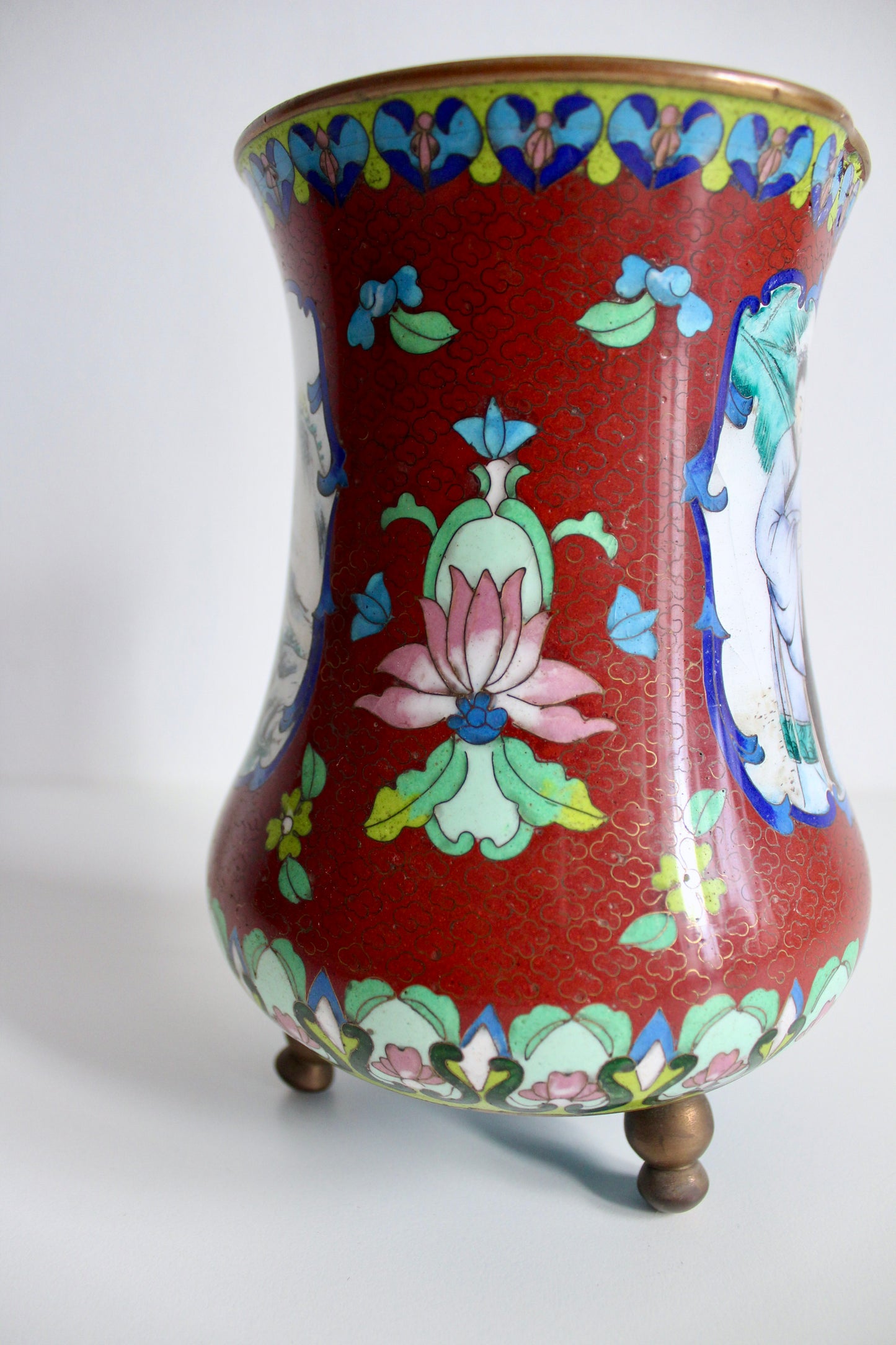 Vintage Handmade Cloisonné Vase