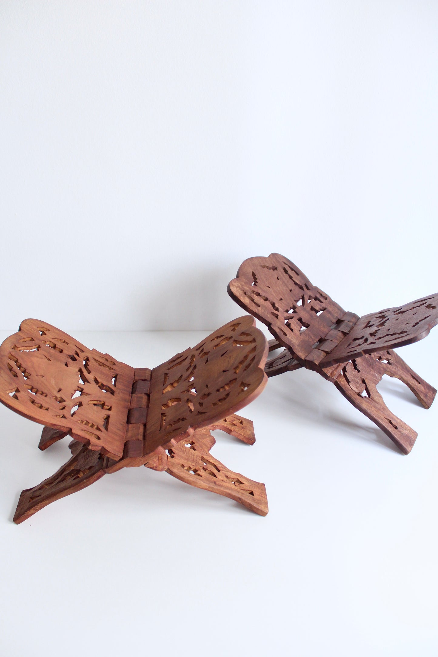 Handcarved Rosewood Bookstands