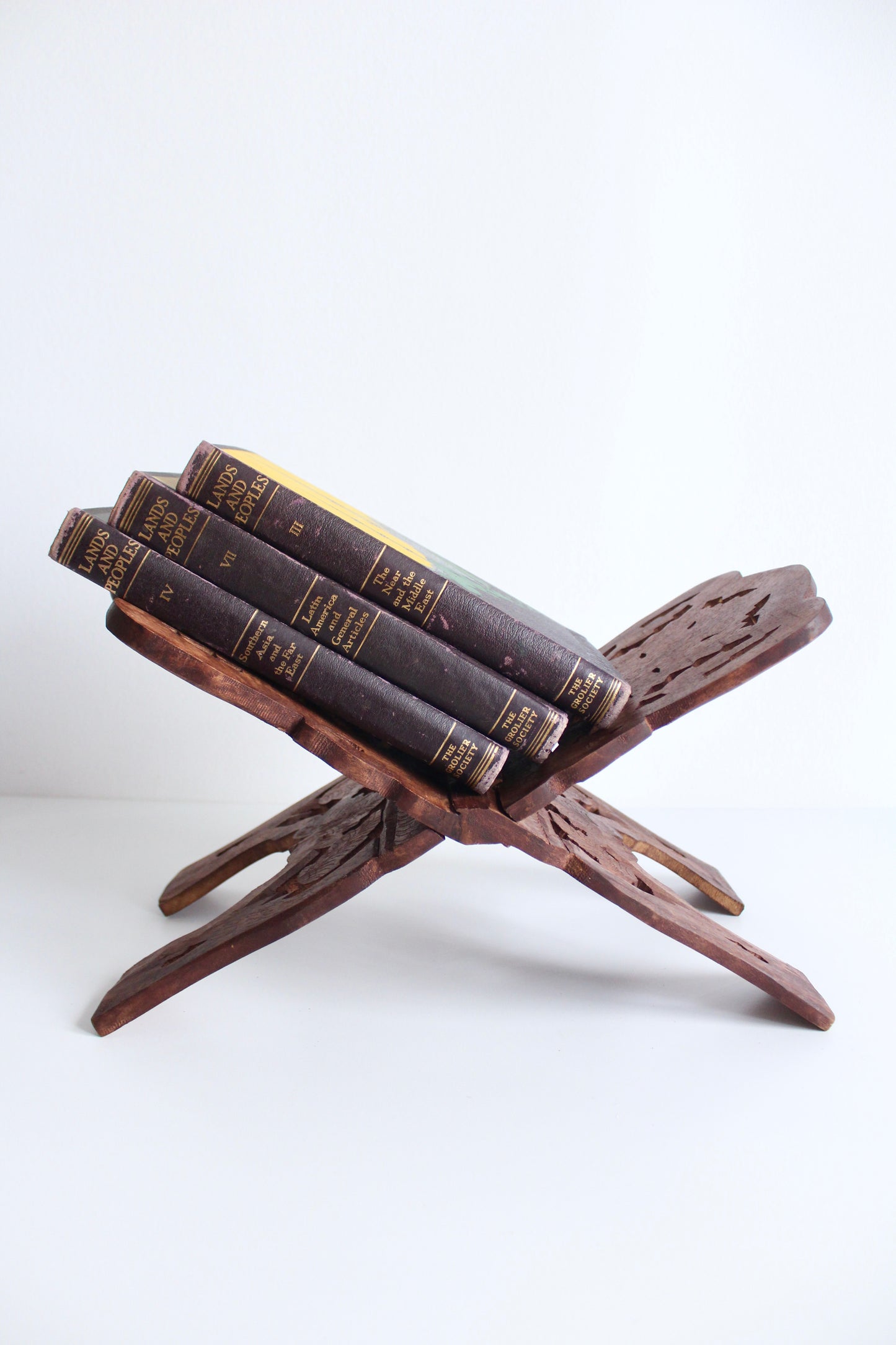 Handcarved Rosewood Bookstands
