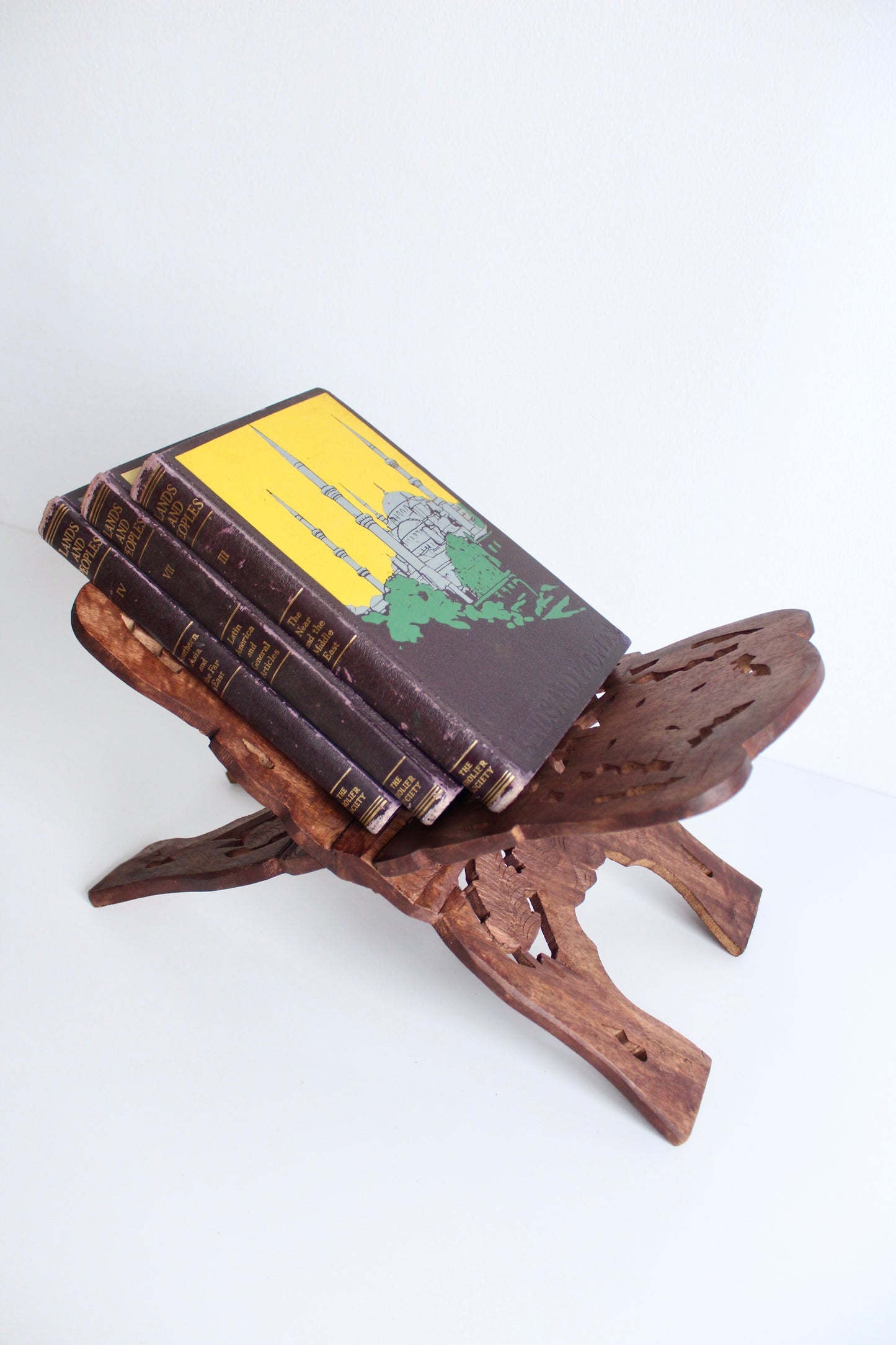 Handcarved Rosewood Bookstands