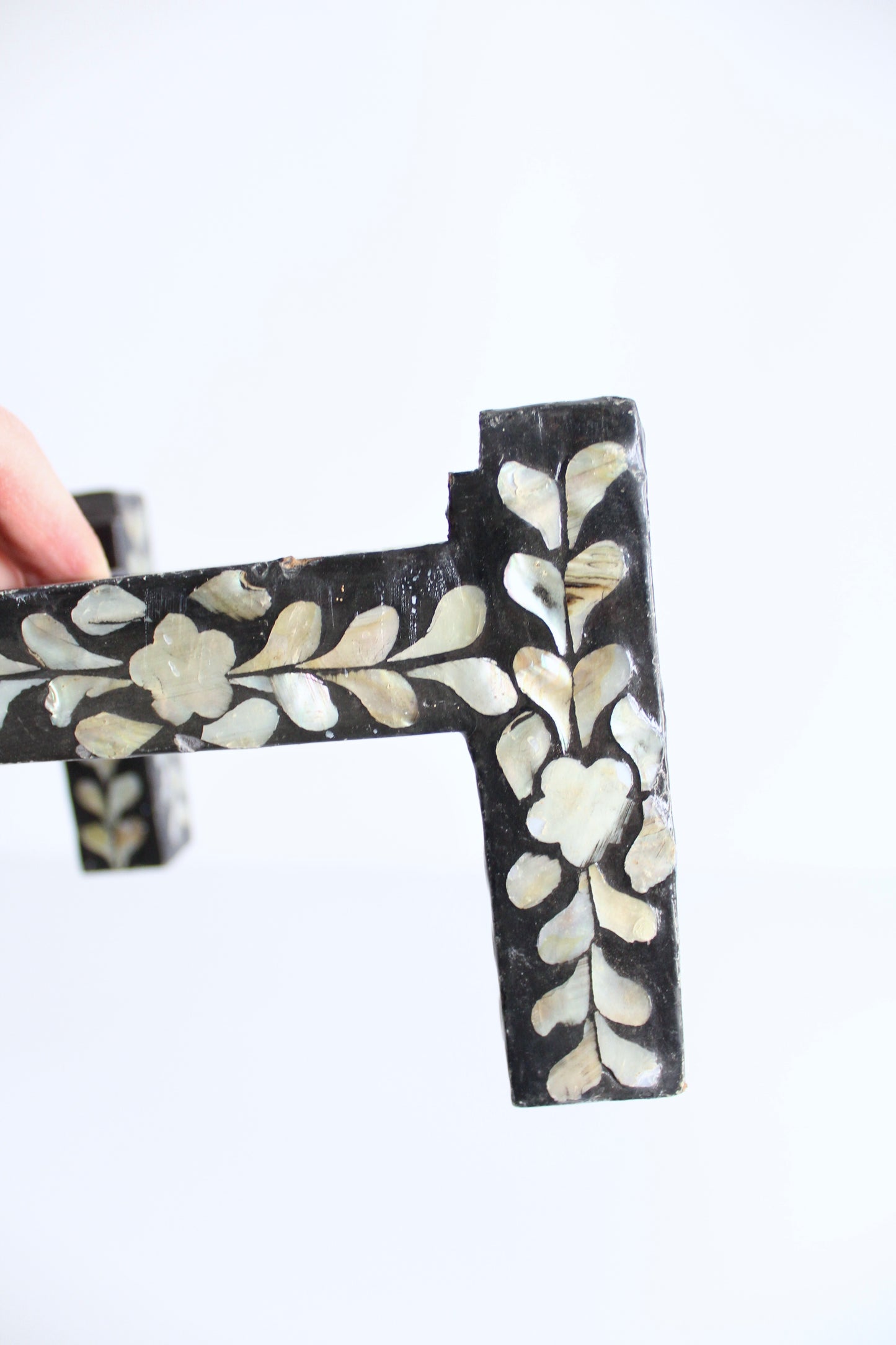 Mother of Pearl and Lacquer Plant Stand