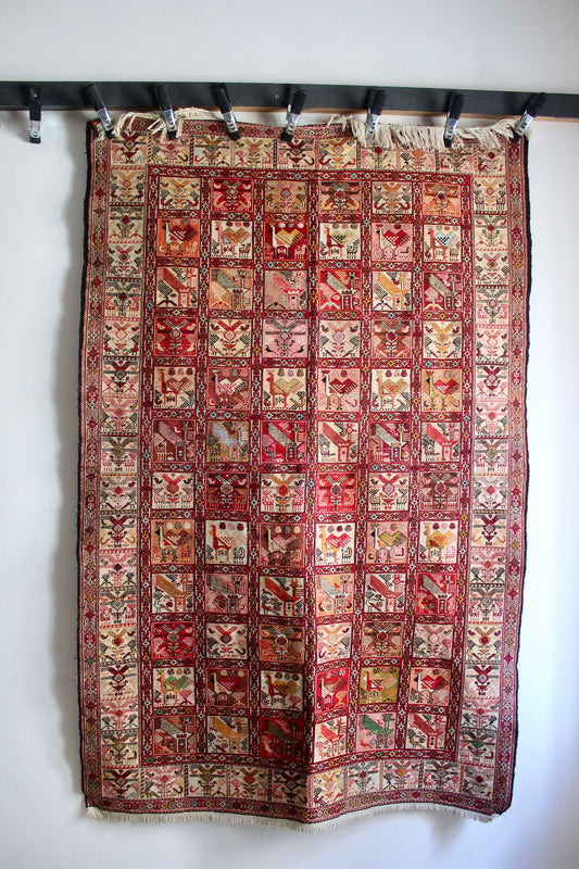 Caucasian Soumak Handwoven Kilim 125x202