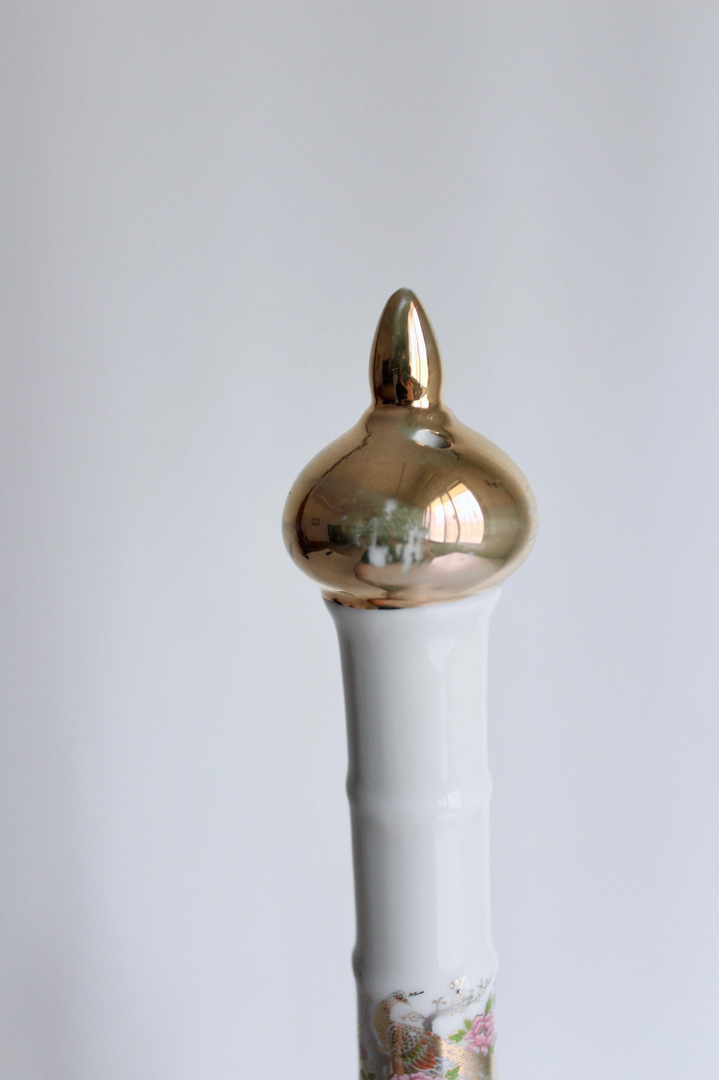 Mid-Century Porcelain Perfume Bottle with Gilt Details