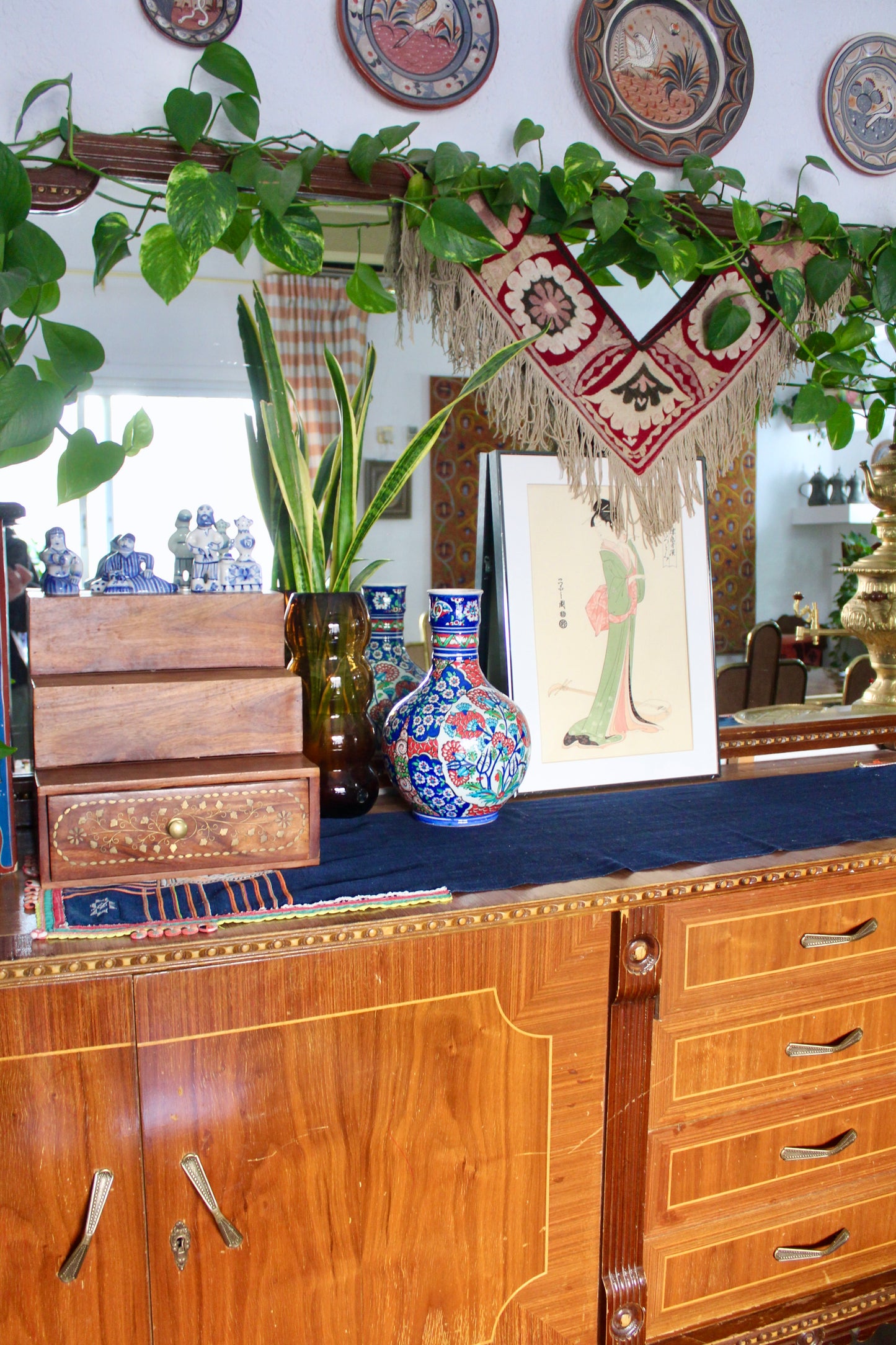 Vintage Iznik Turkish Handmade Vase