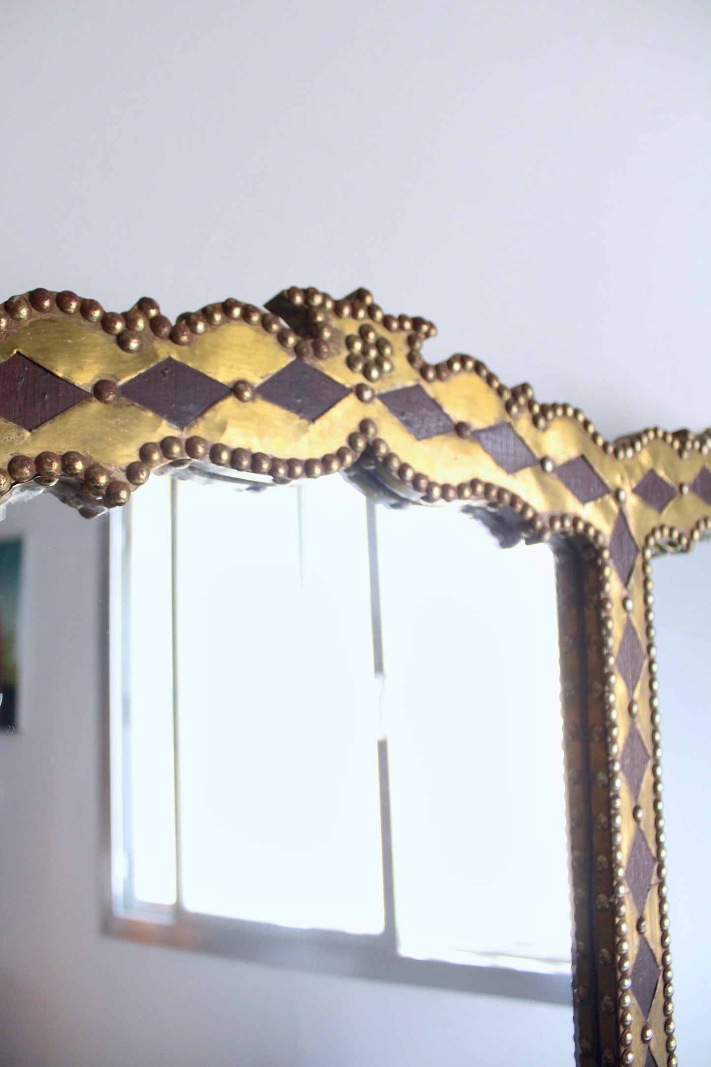 Vintage Kuwaiti Dhow Builders Mirror and Wall Shelf(Mid-20th Century)