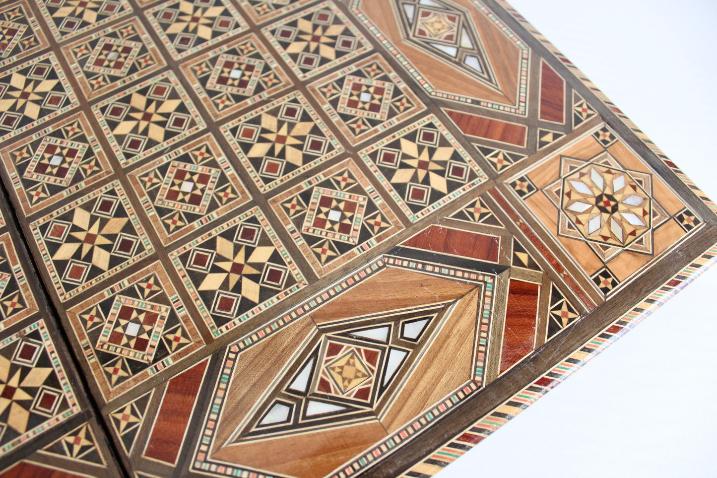 Syrian Marquetry Backgammon and Chess Board