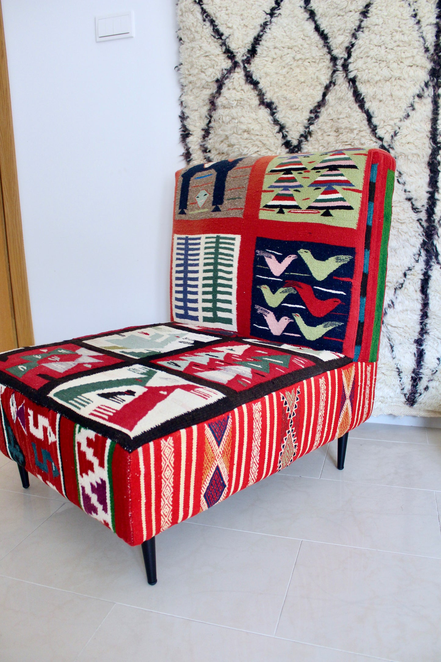 Vintage North African Kilim Chair