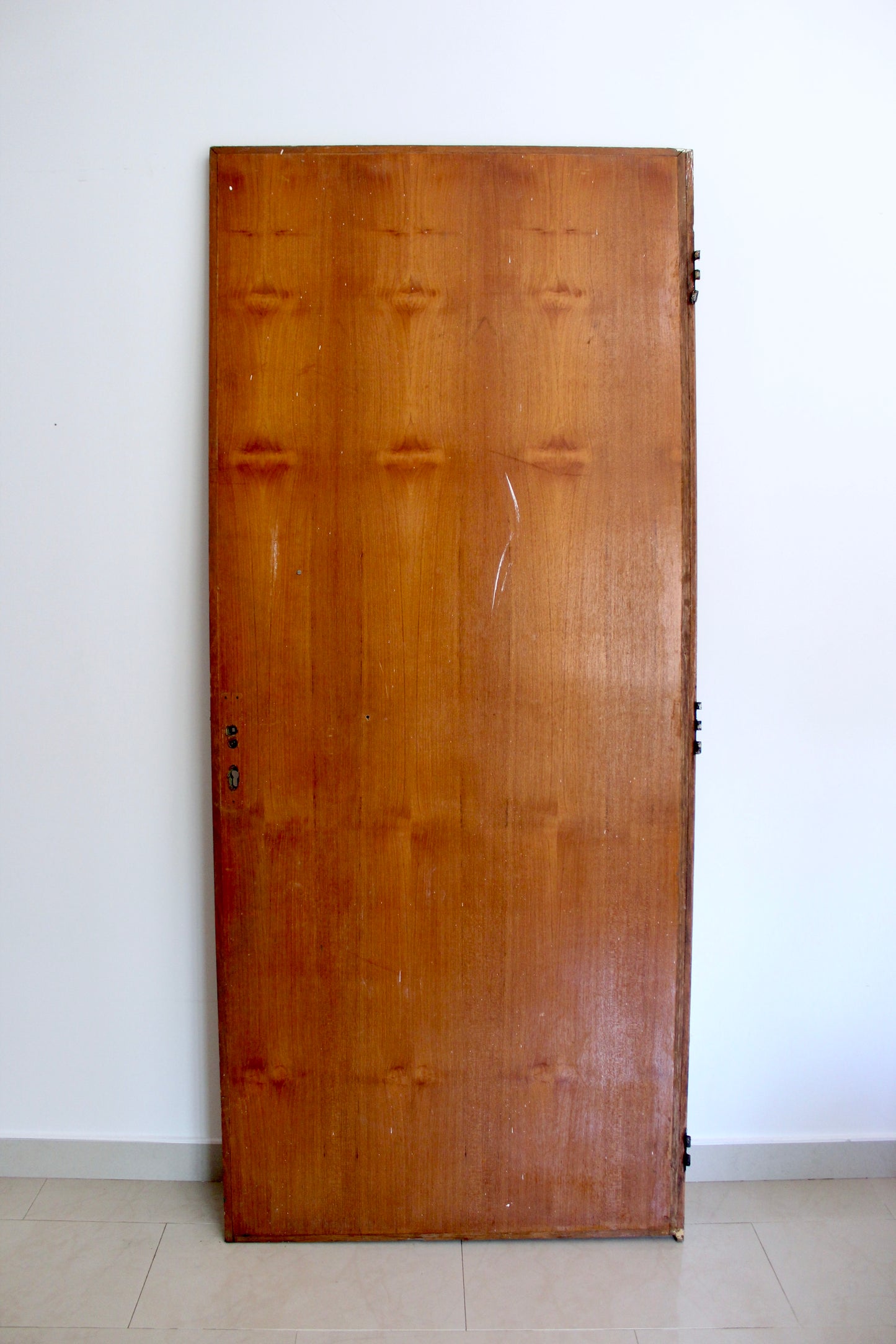 1950s-1960s Brass and Wood Door