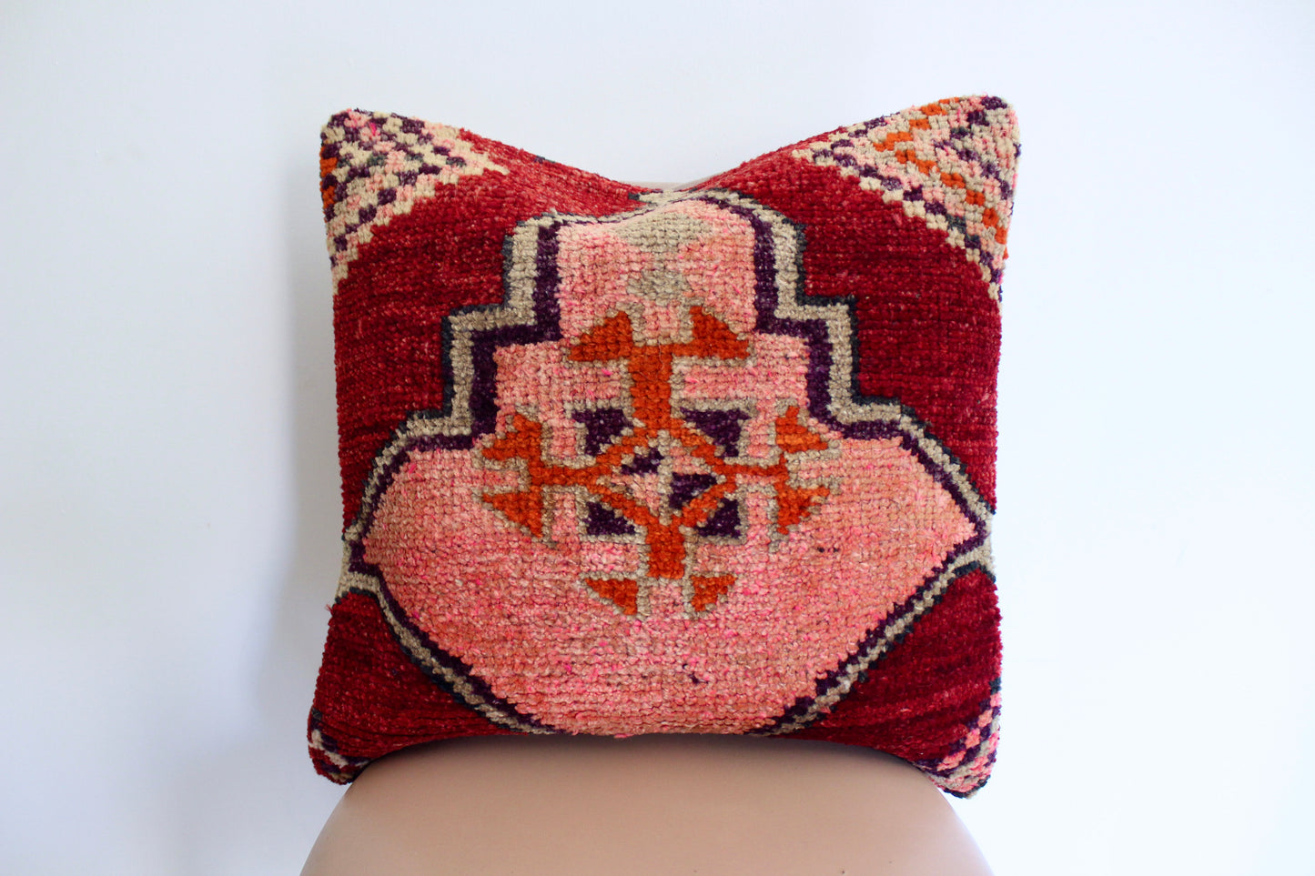 Vintage Turkish Carpet Pillow 10 - 50x50cm