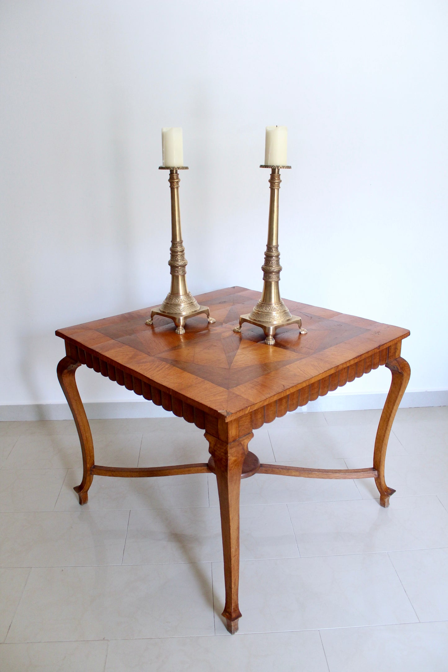 Vintage Starburst Parquetry Occasional Table