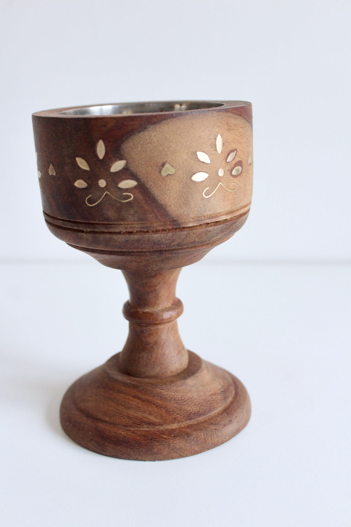 Vintage Indian Rosewood Mubkhar