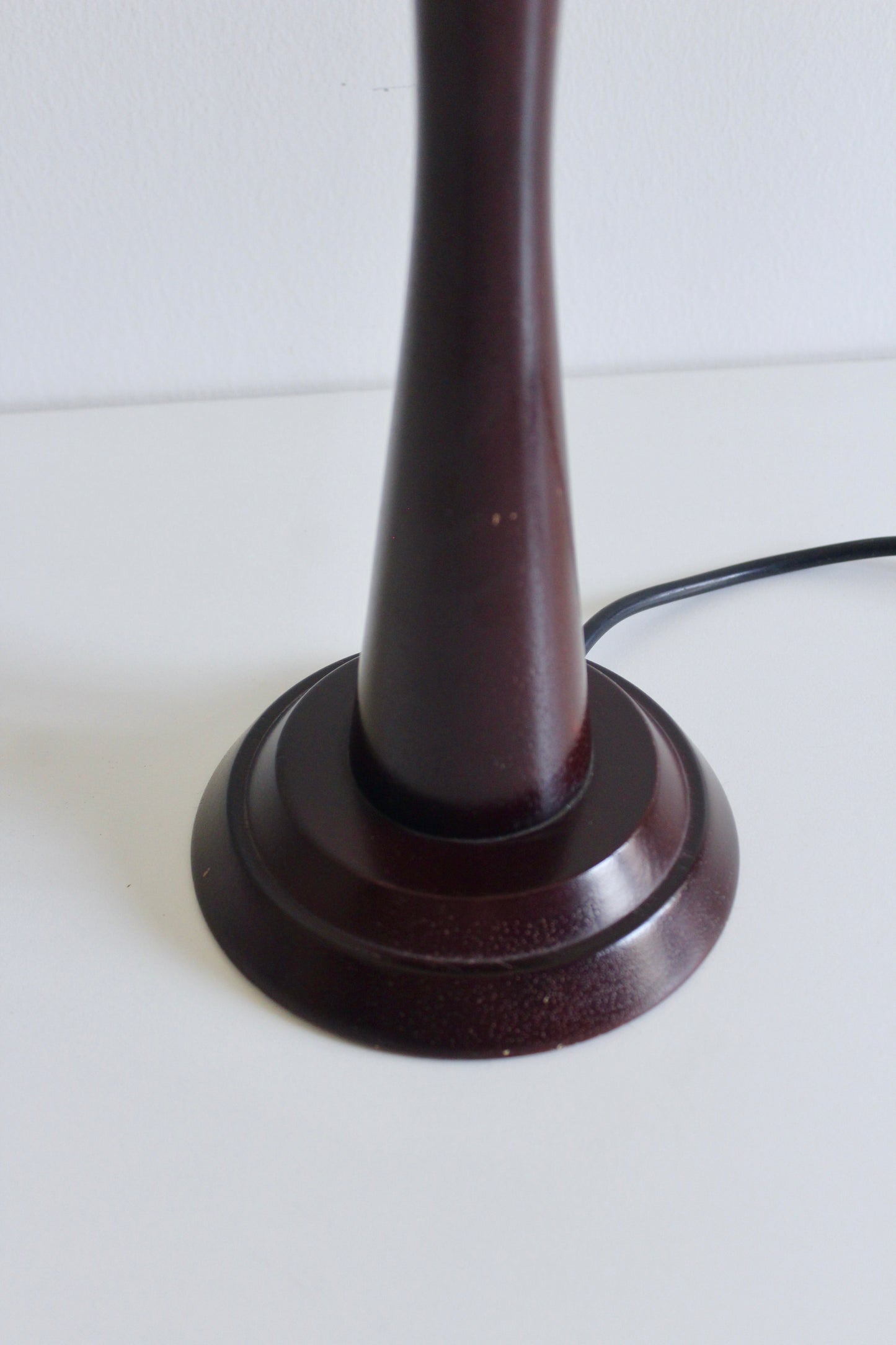 Vintage Danish Modern Style Wooden Table Lamp